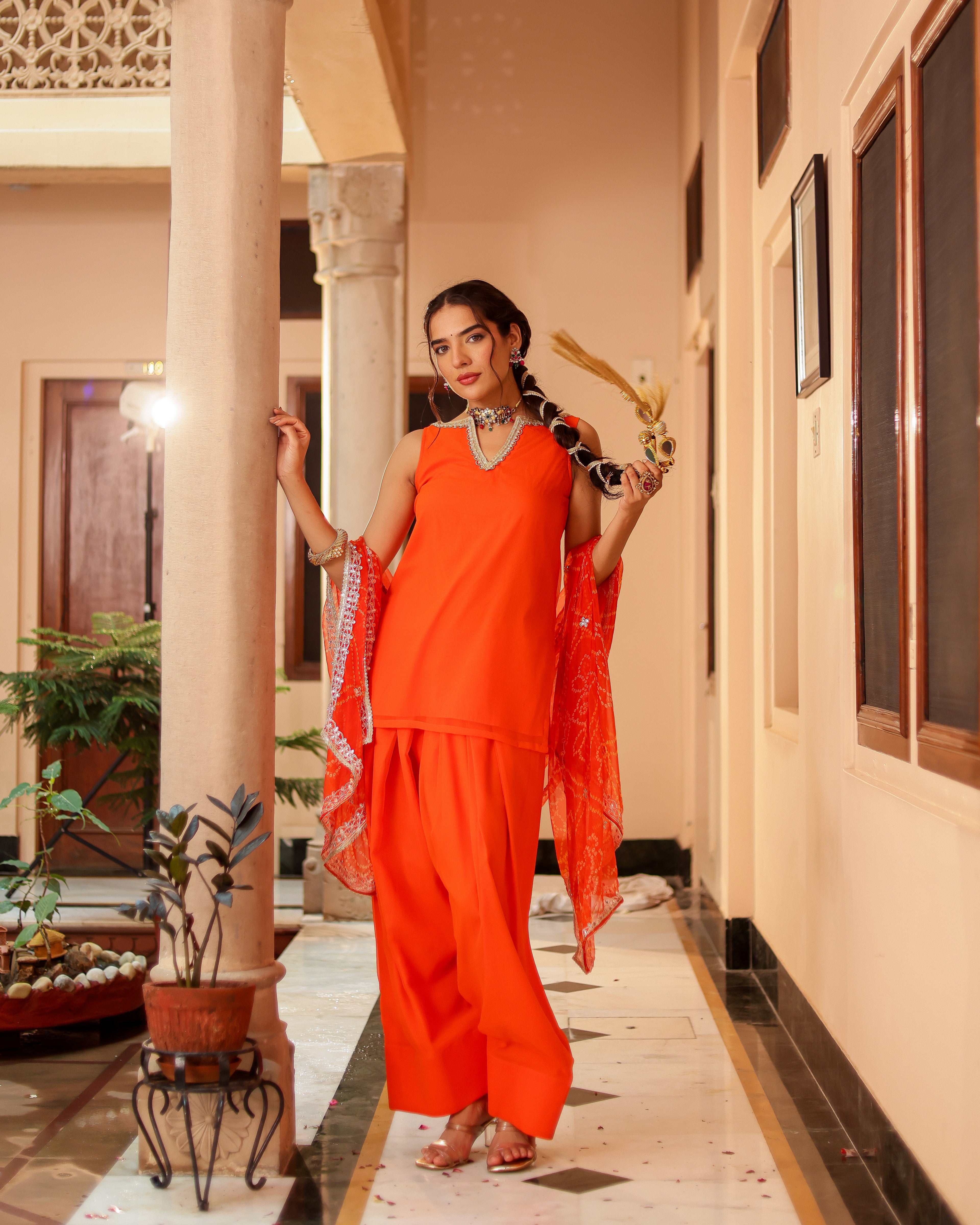 Komal Georgette Farshi Set