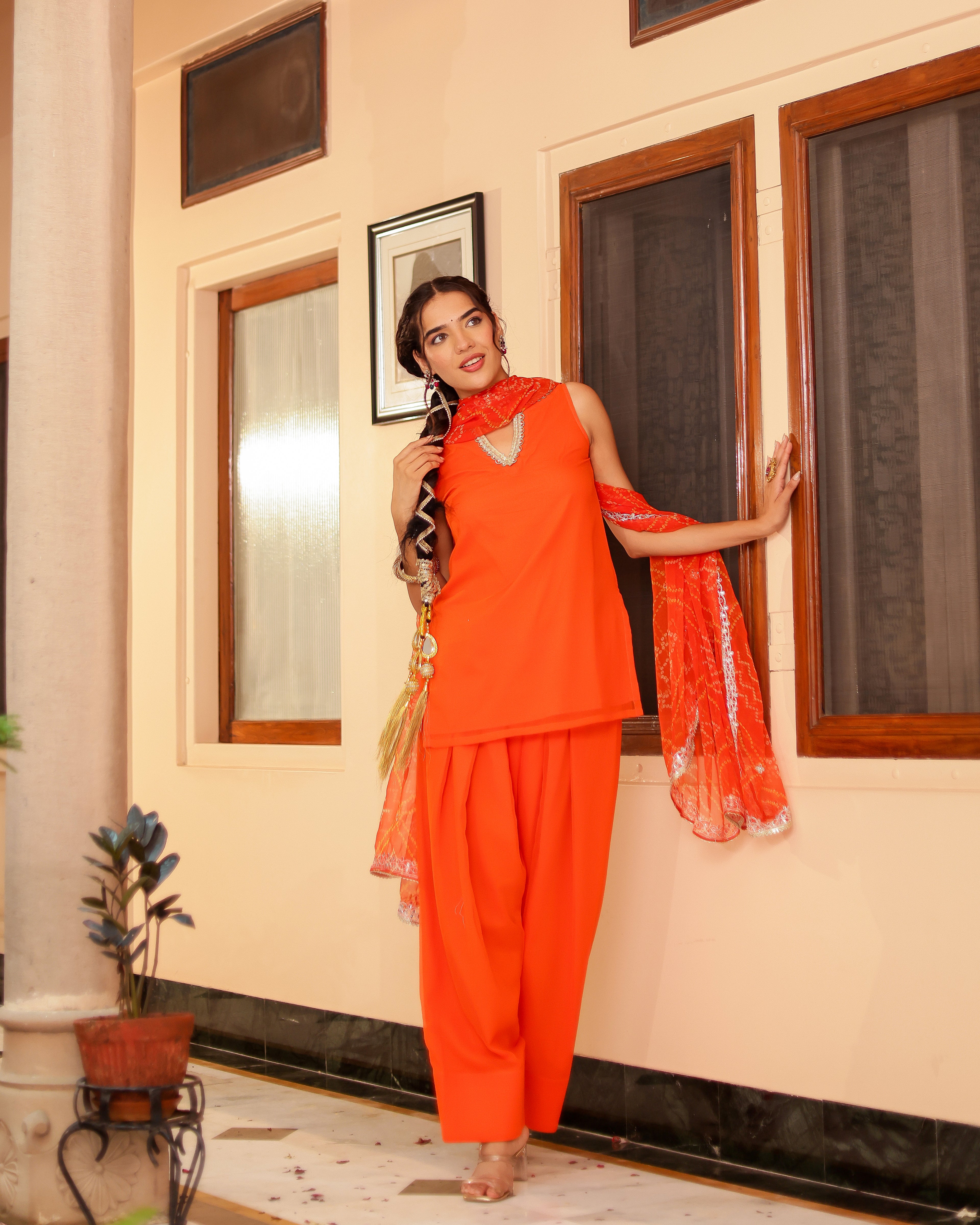 Komal Georgette Farshi Set
