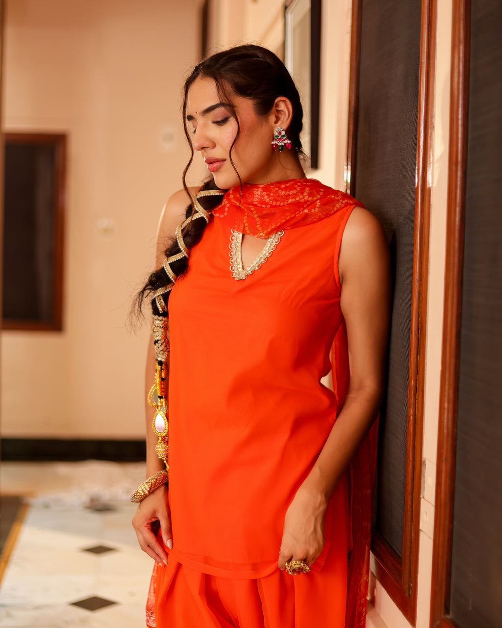 Komal Georgette Farshi Set