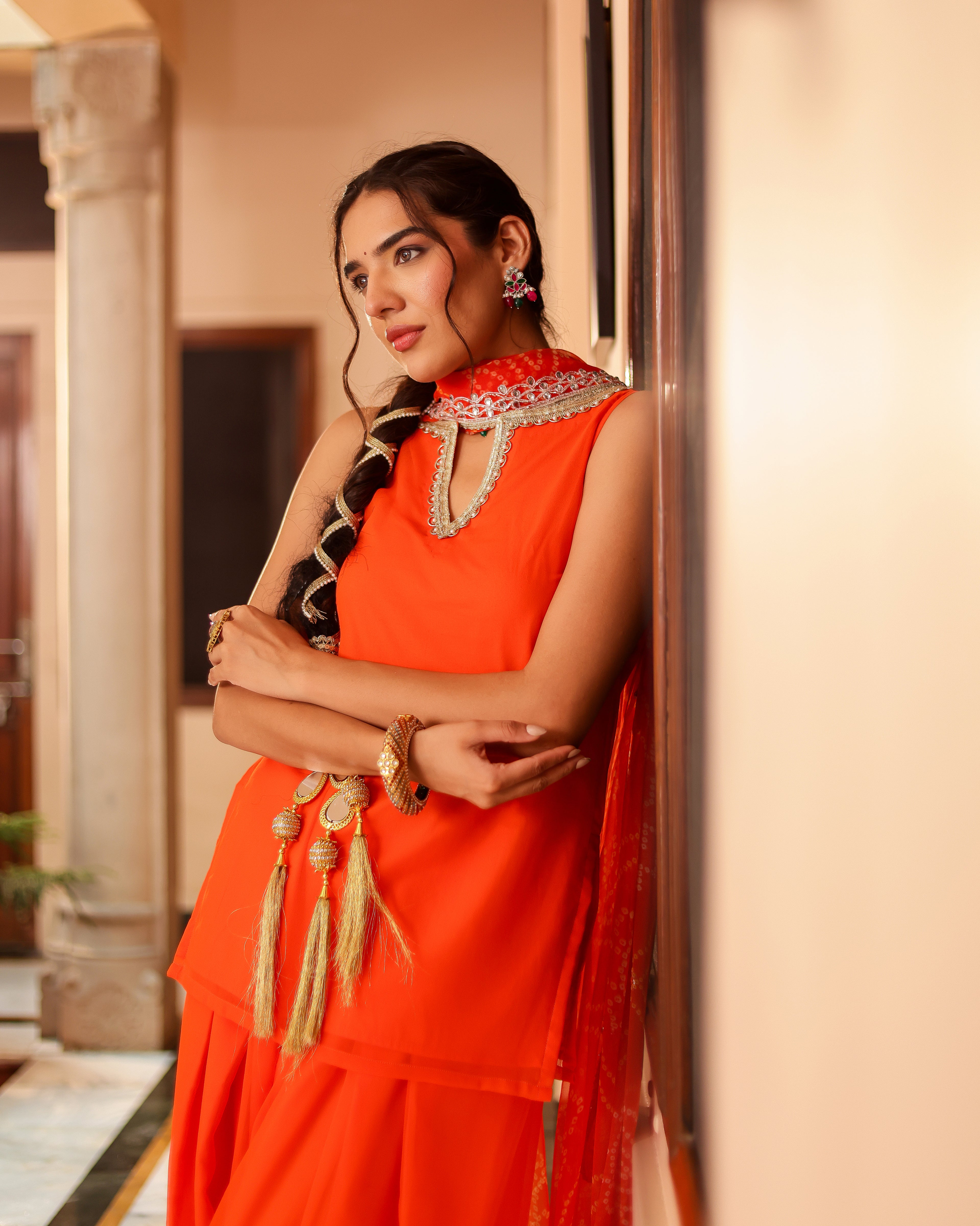 Komal Georgette Farshi Set