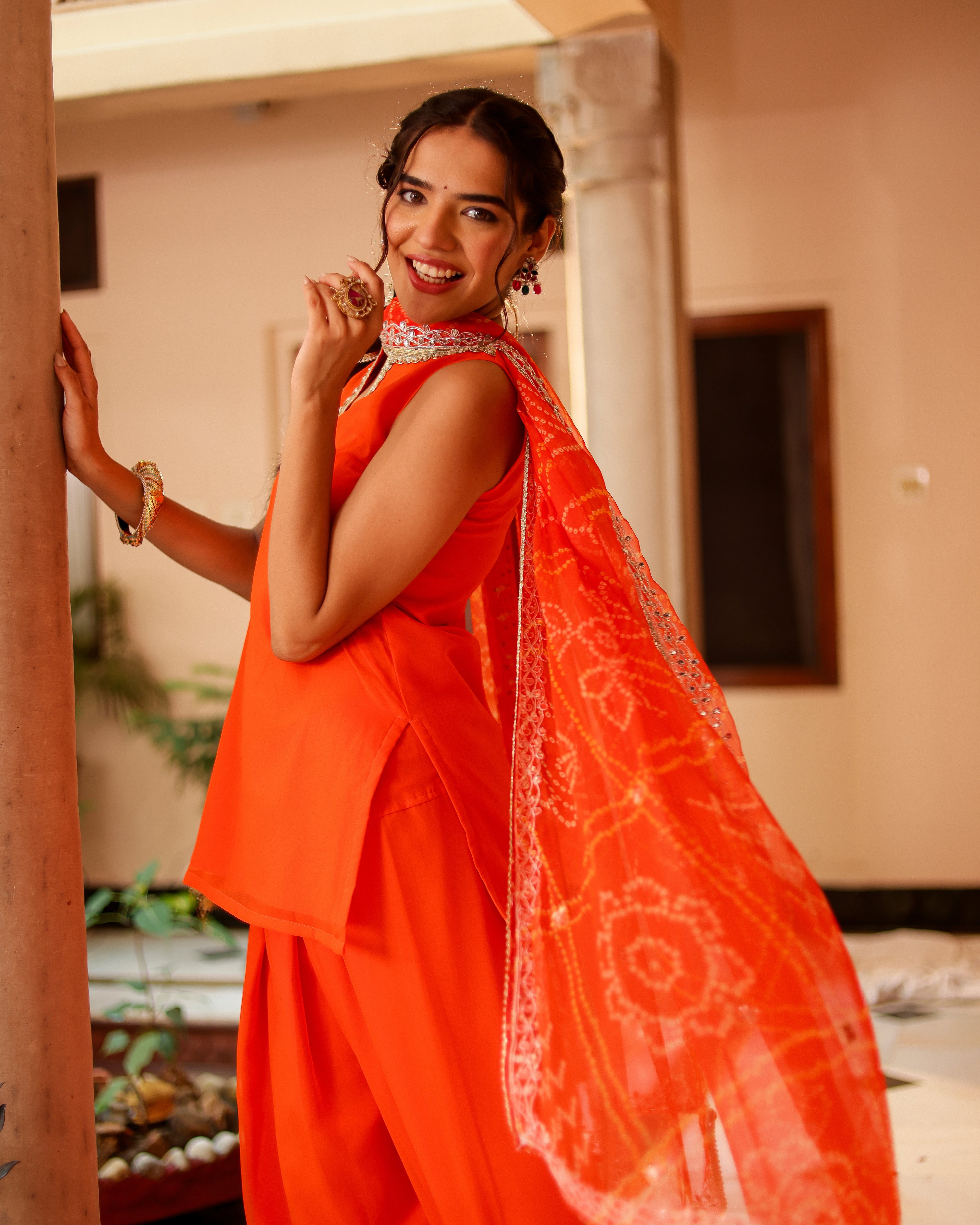Komal Georgette Farshi Set