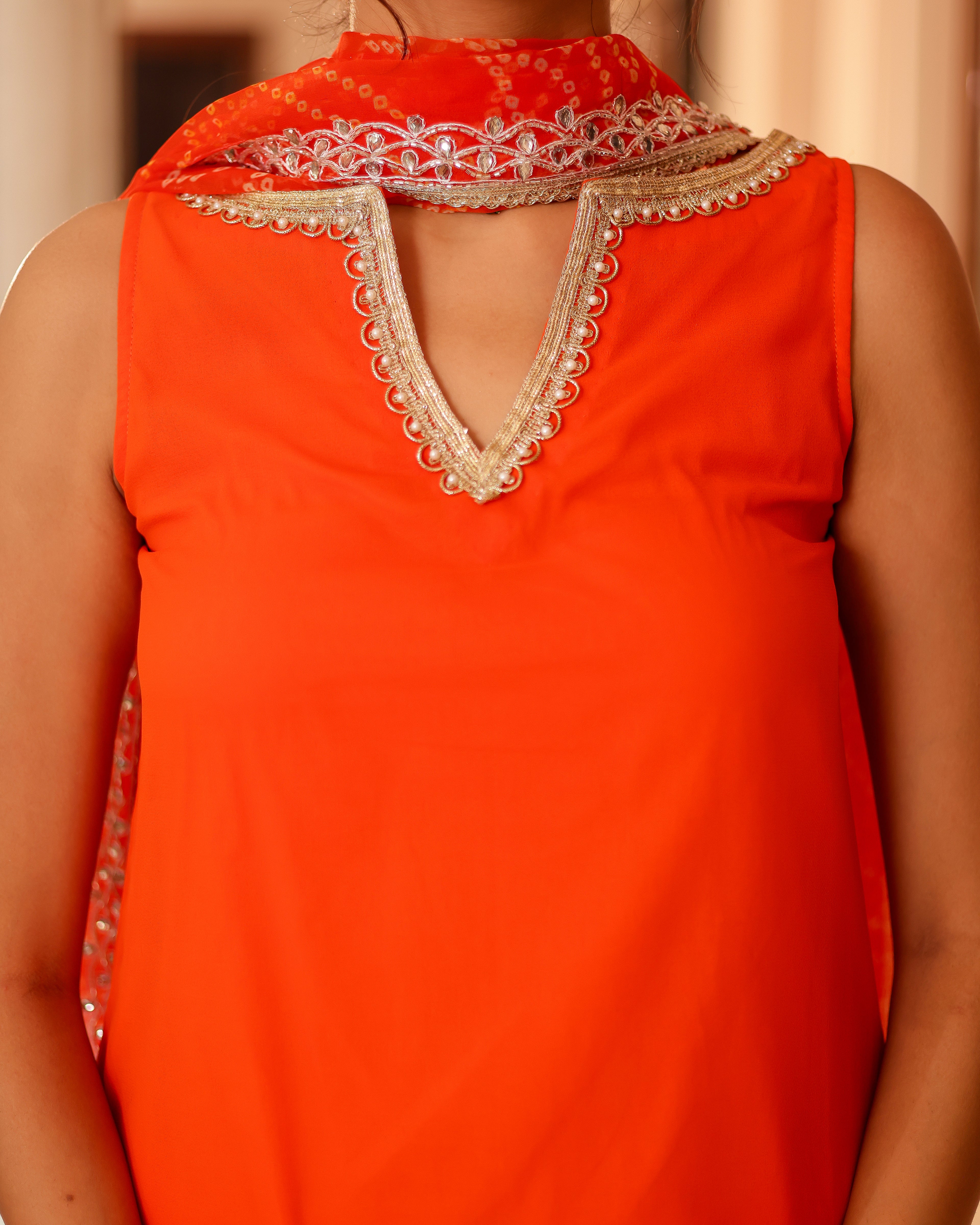 Komal Georgette Farshi Set