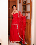 Mangal Bandhej Sharara Set