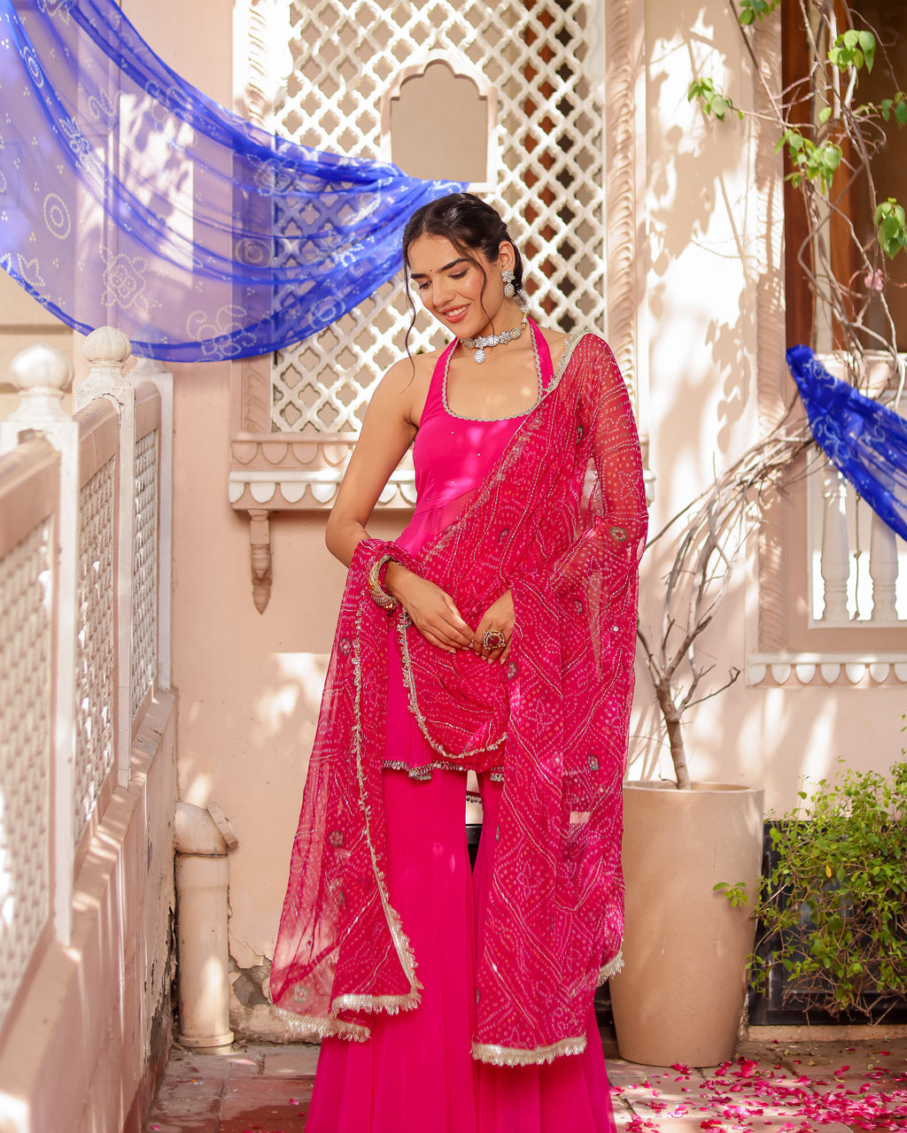Sneh Georgette Sharara Set