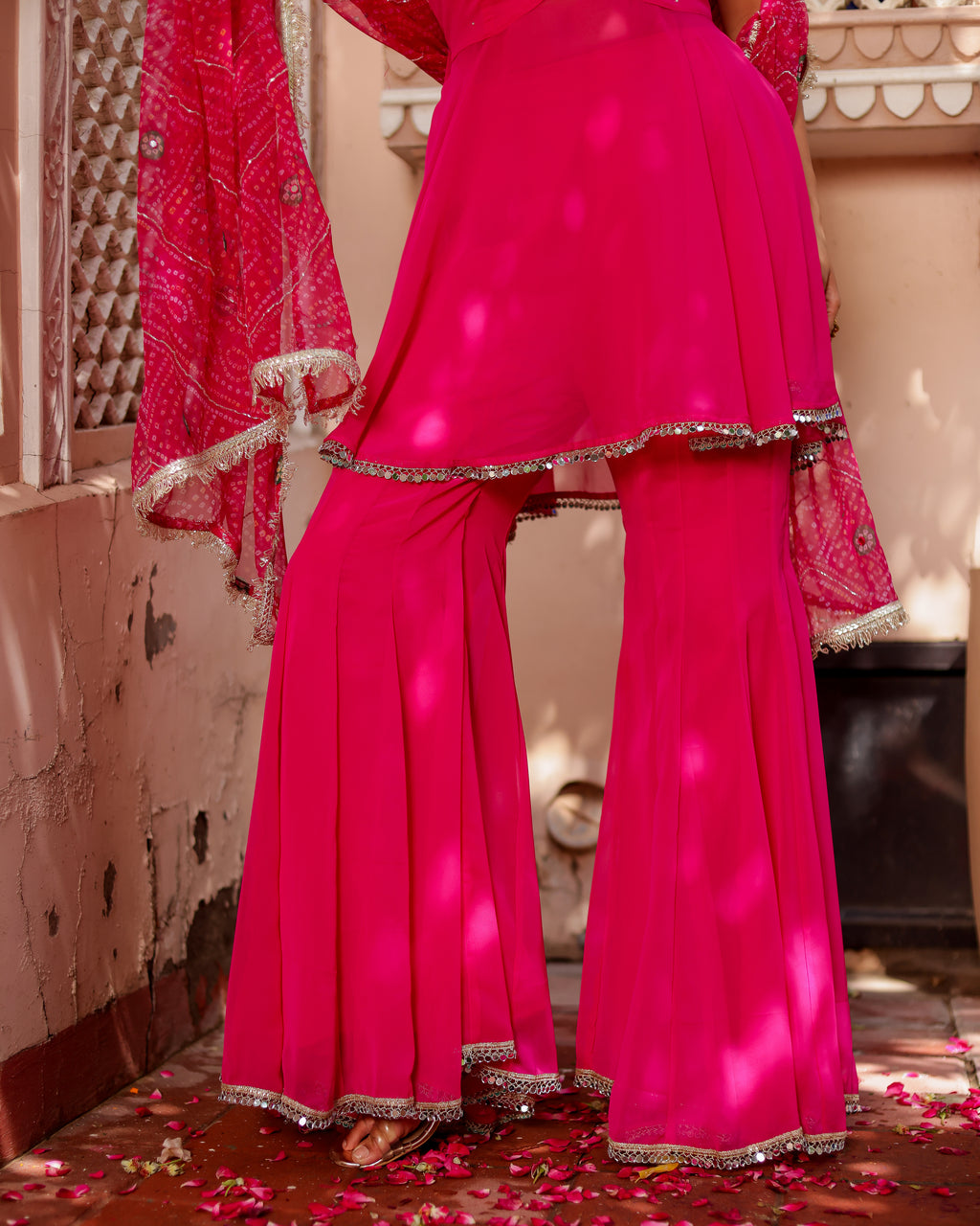 Sneh Georgette Sharara Set