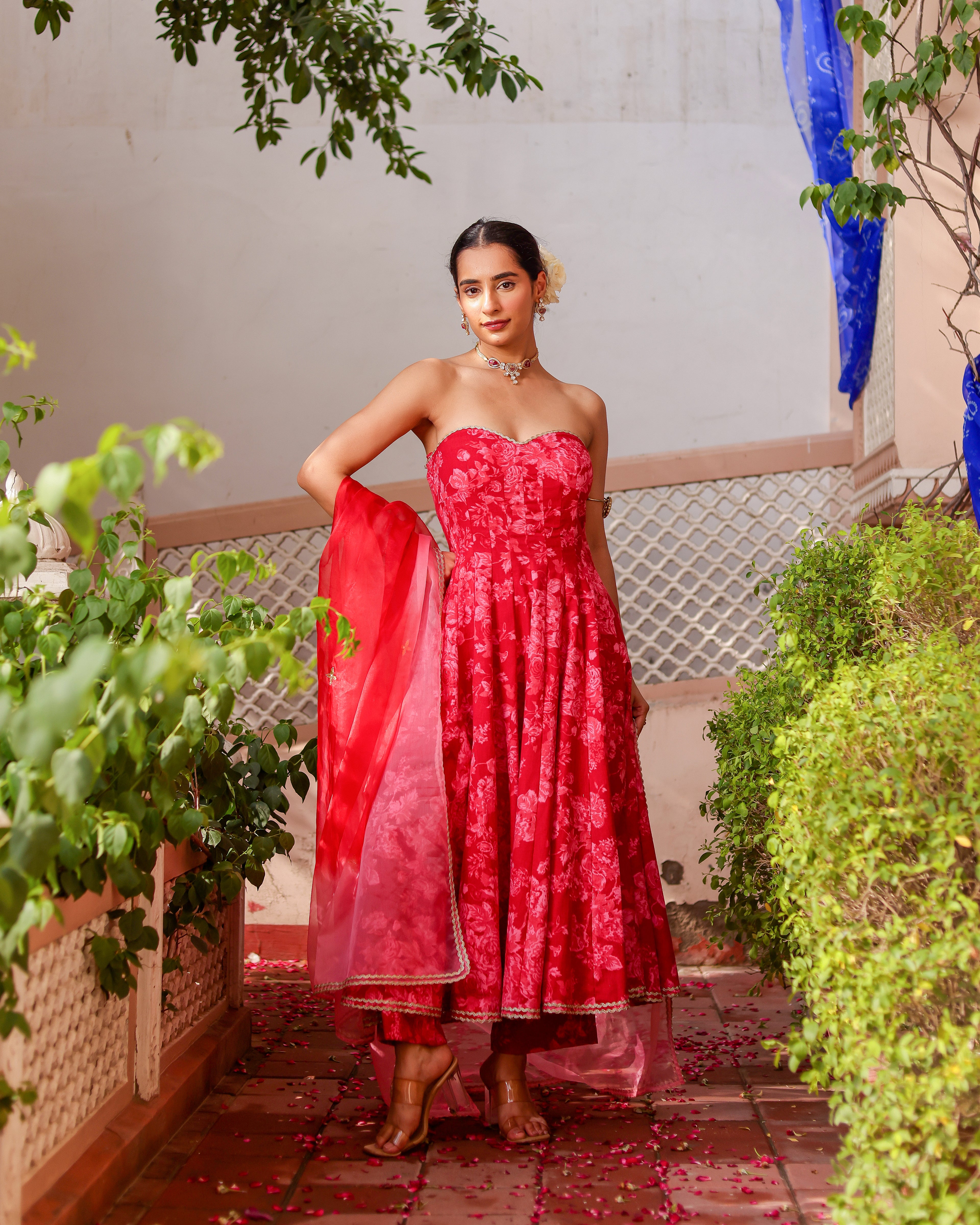 Aabha Handblock Suit Set