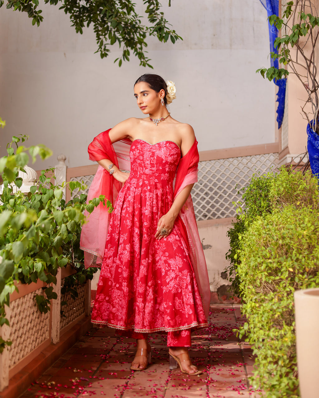 Aabha Handblock Suit Set