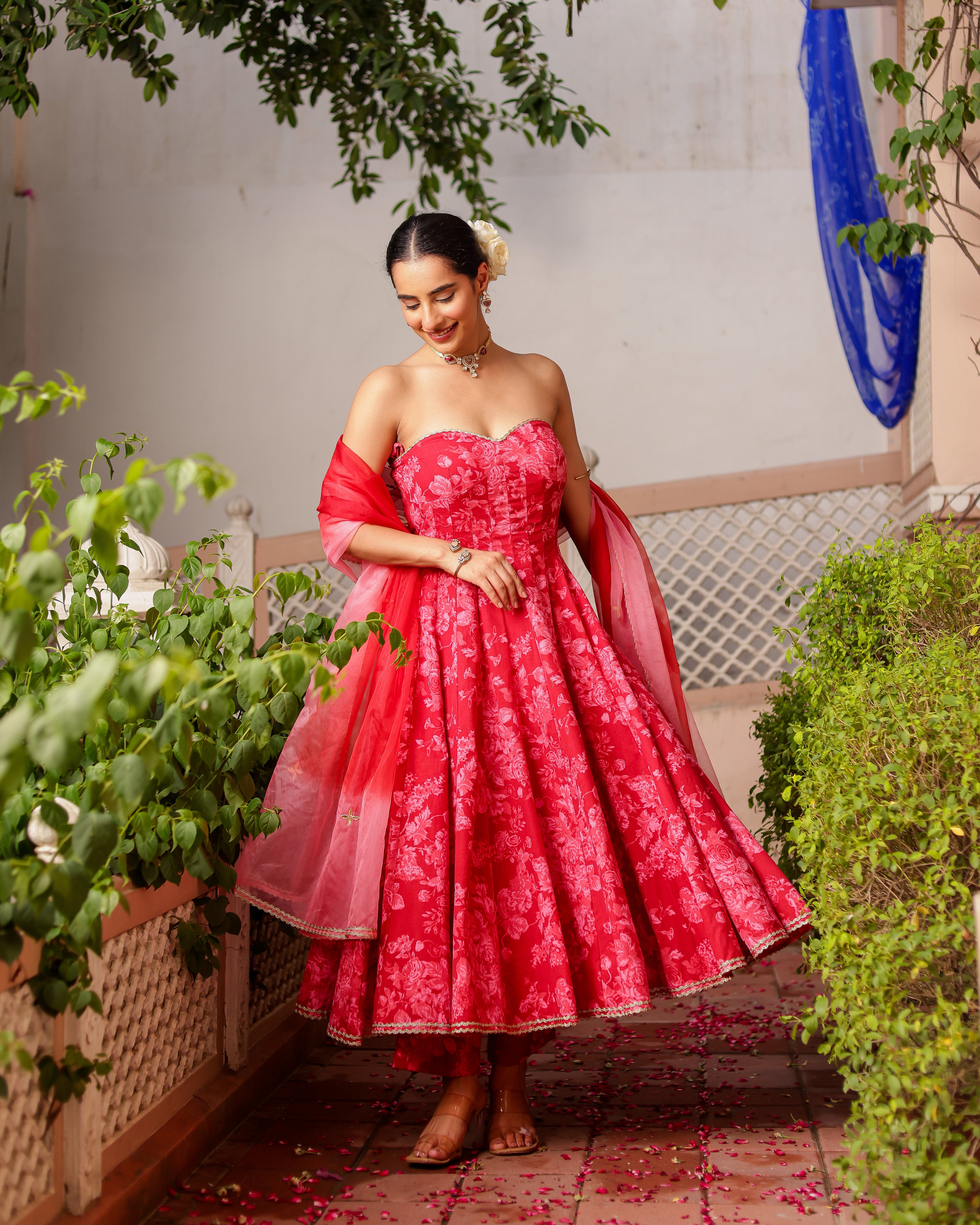 Aabha Handblock Suit Set