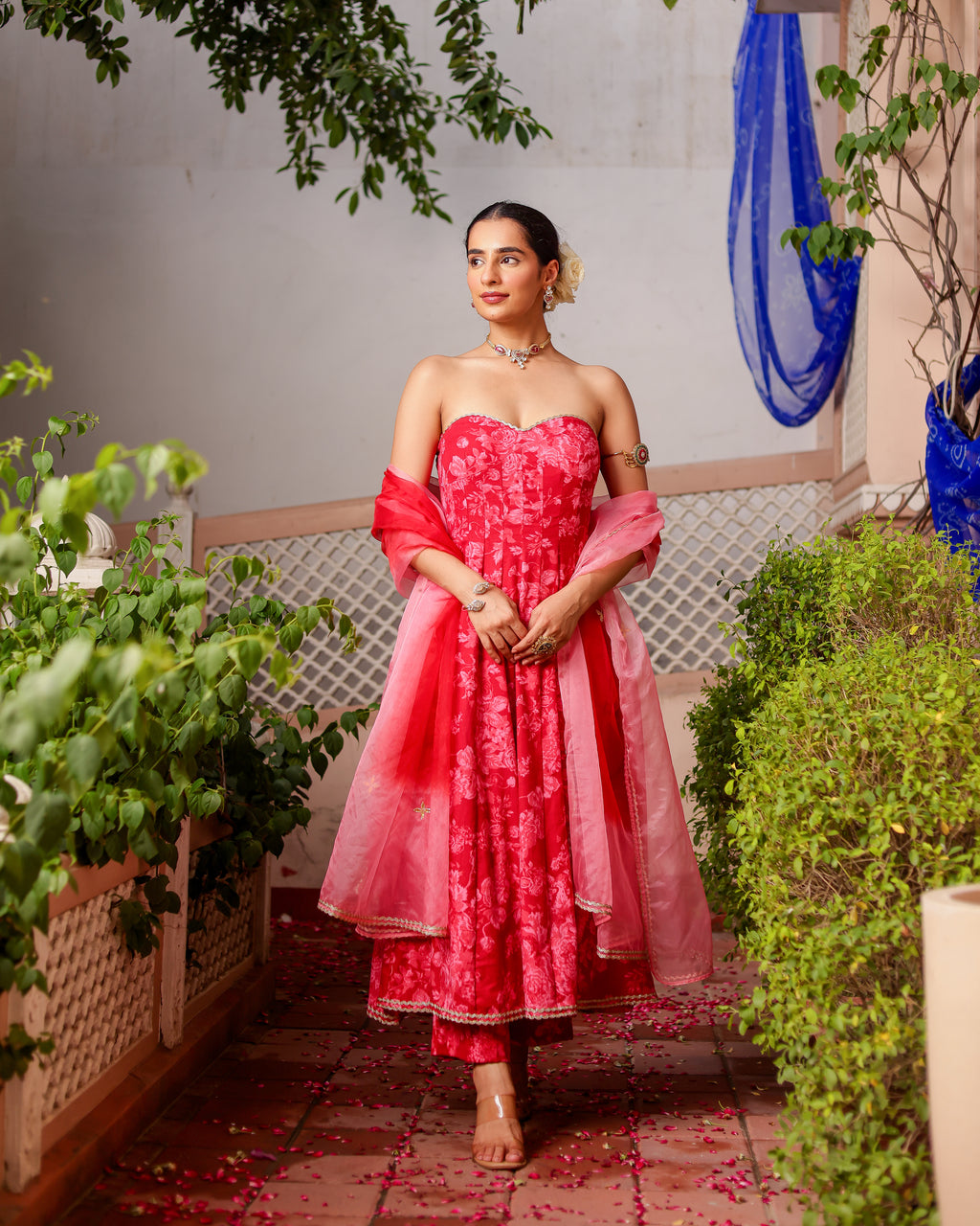 Aabha Handblock Suit Set