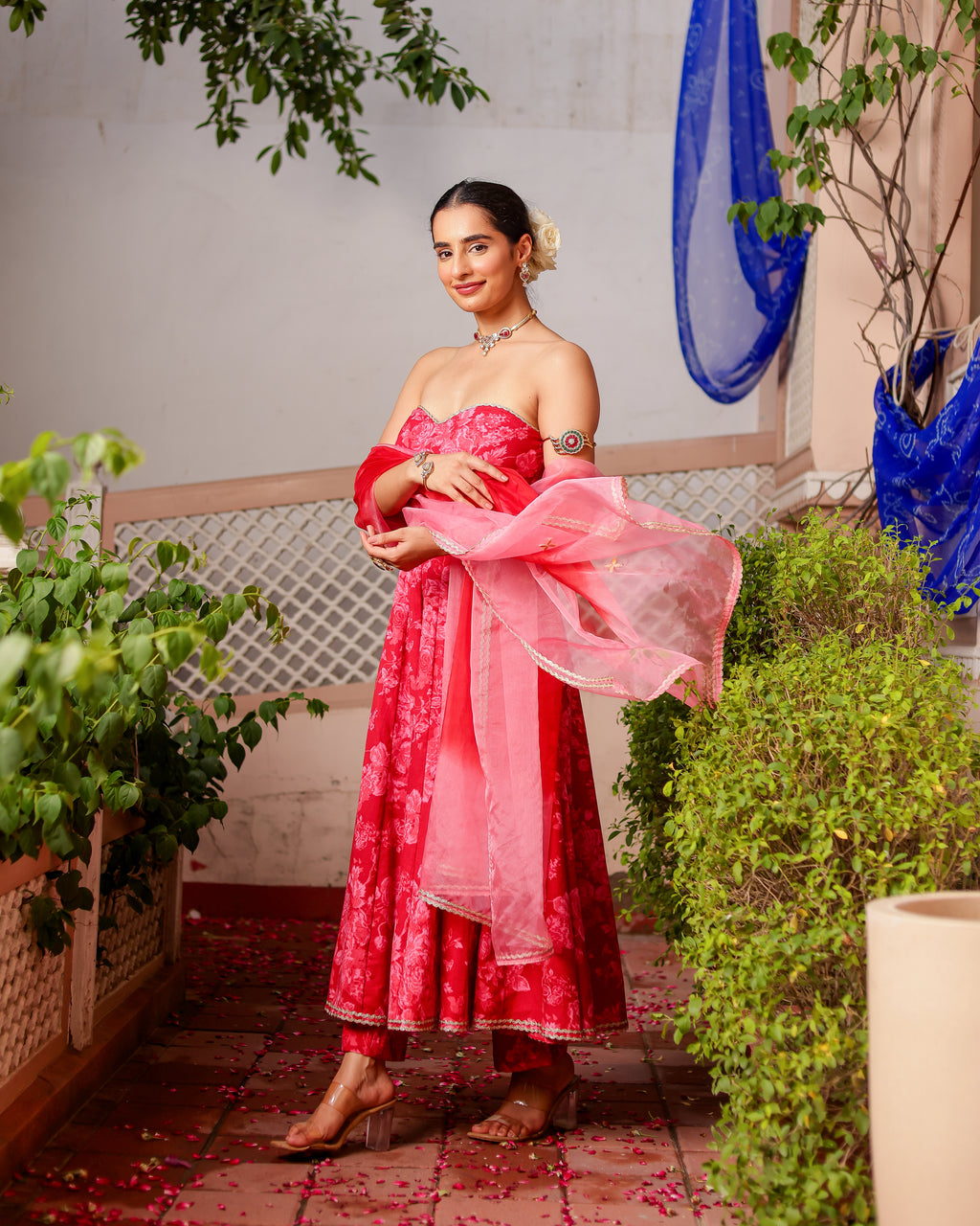 Aabha Handblock Suit Set