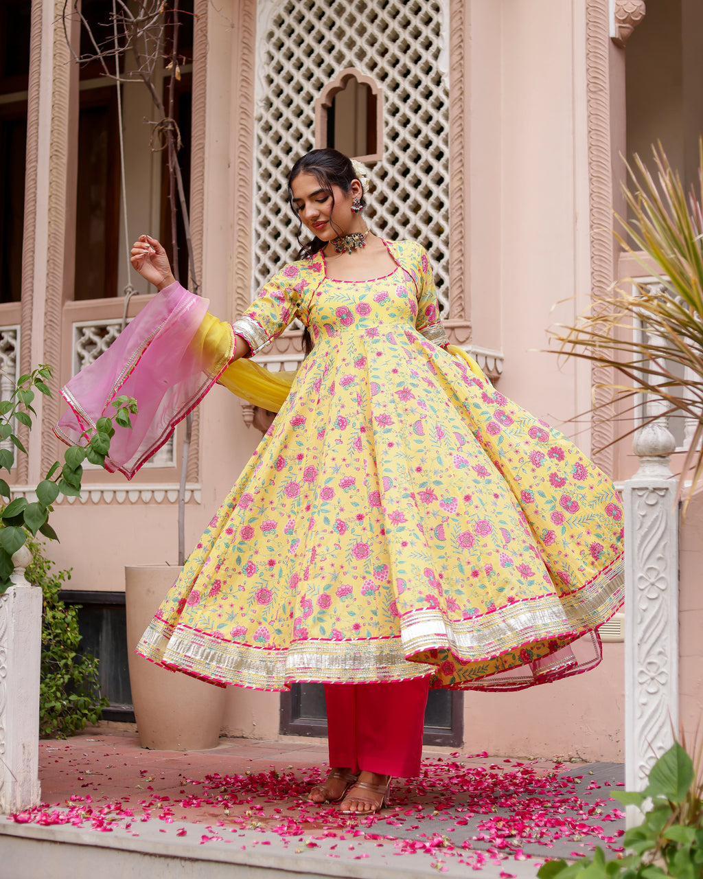 Ragini Handblock Suit Set