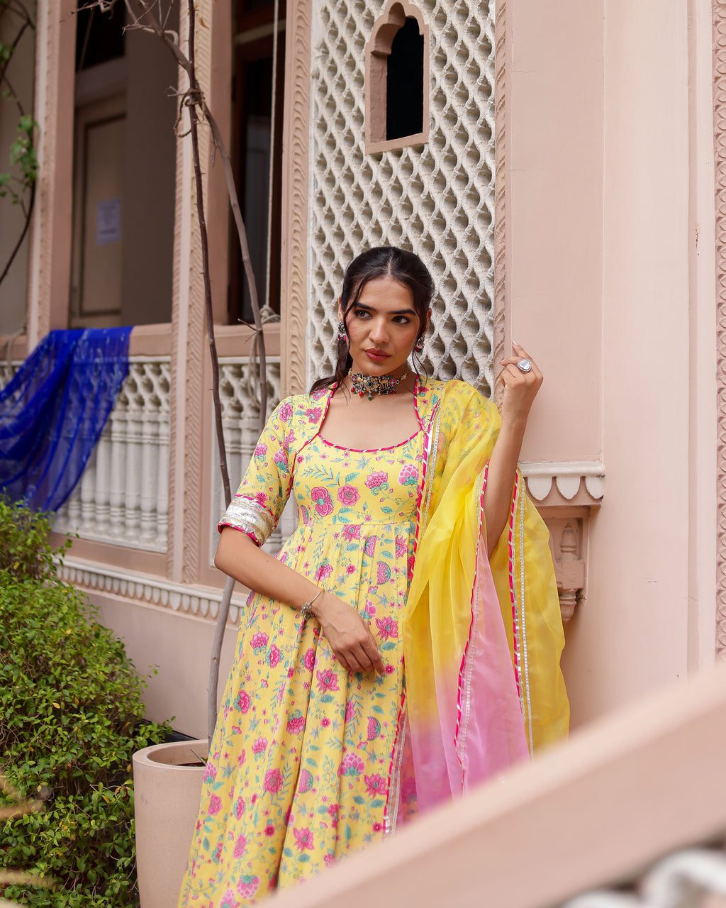 Ragini Handblock Suit Set
