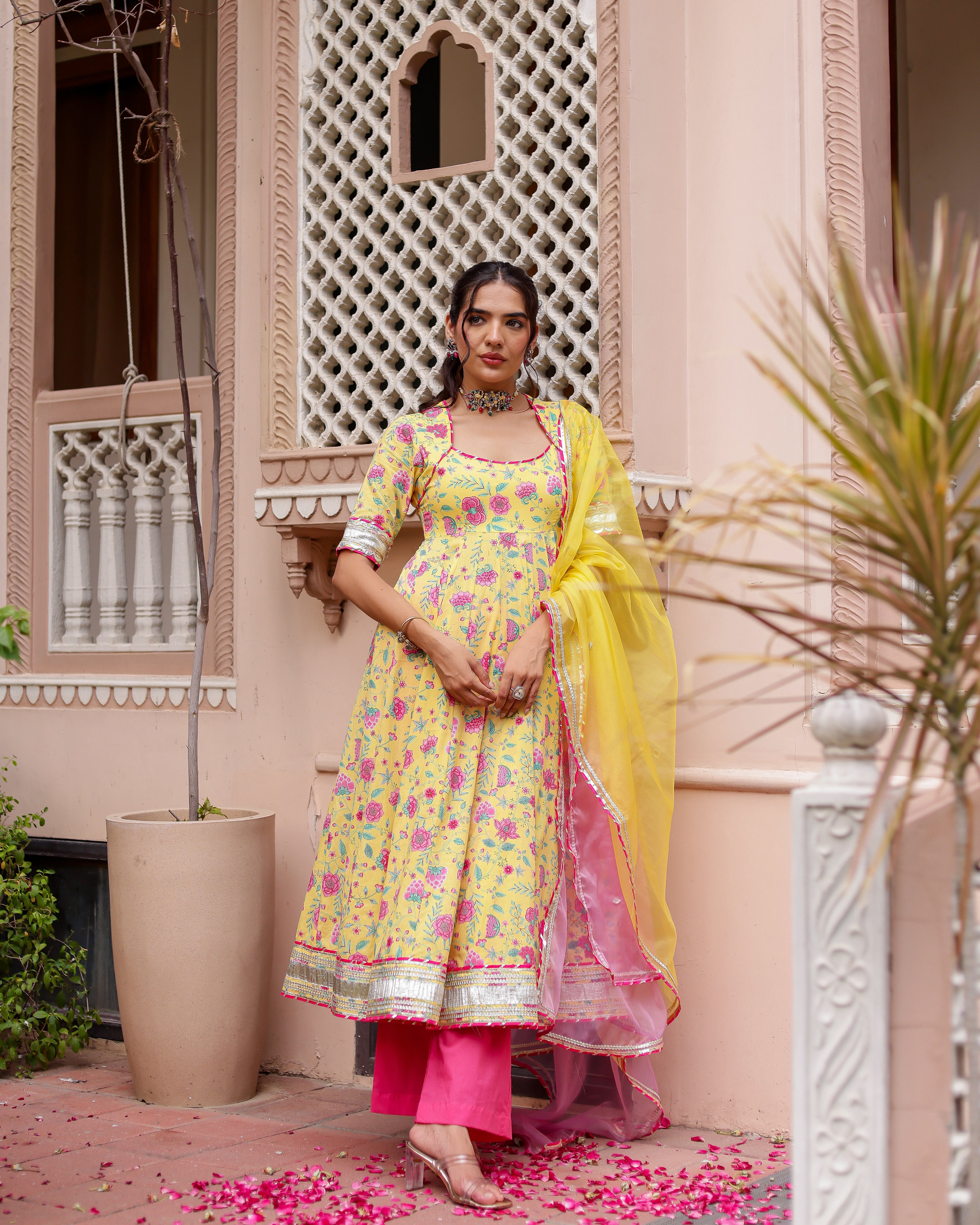 Ragini Handblock Suit Set