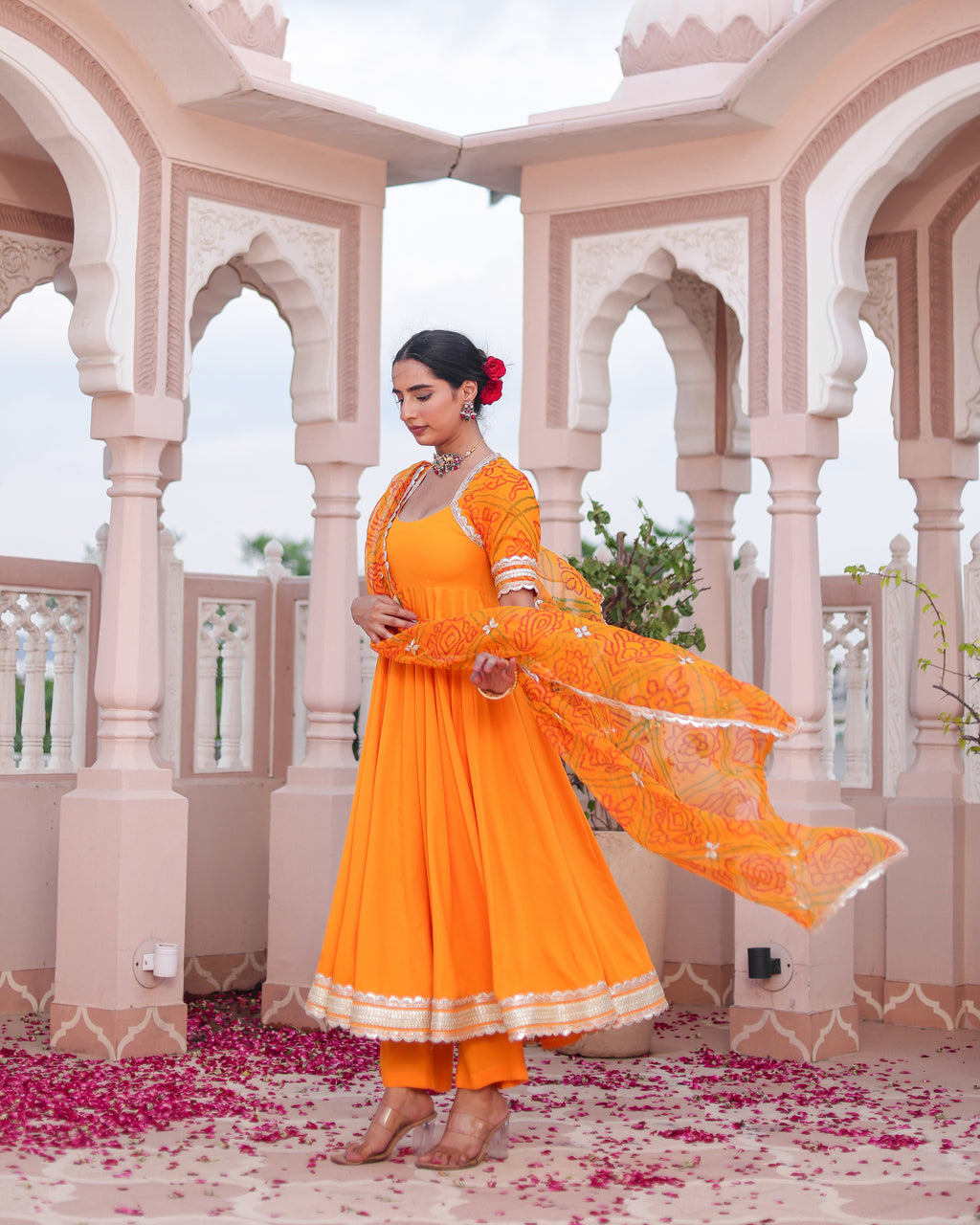 Umang Bandhej Suit Set