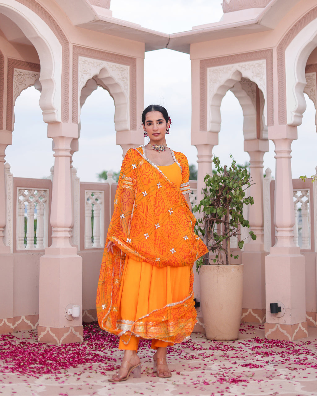 Umang Bandhej Suit Set