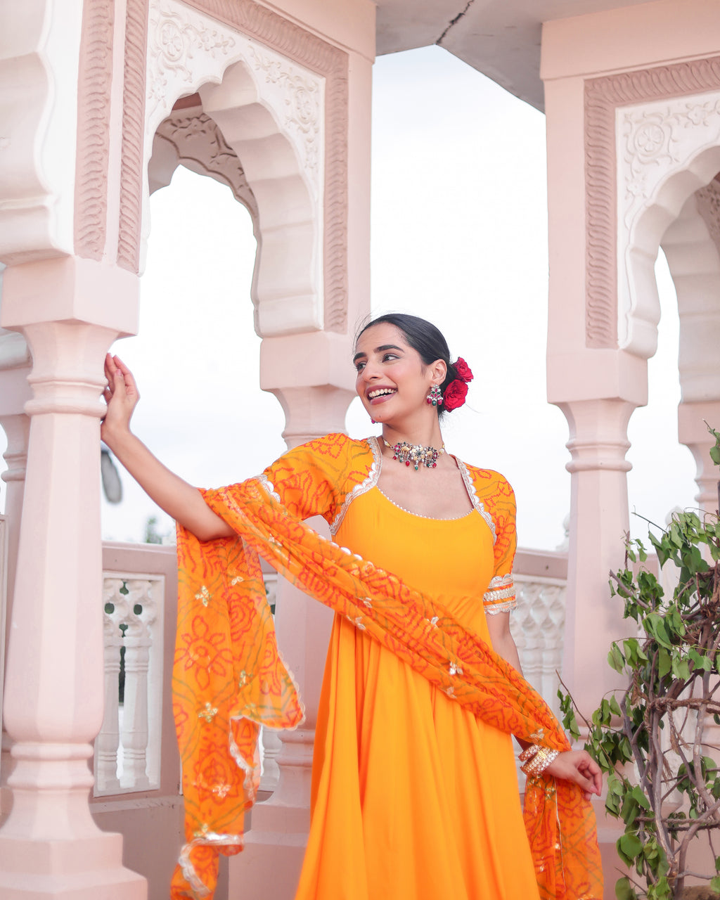 Umang Bandhej Suit Set