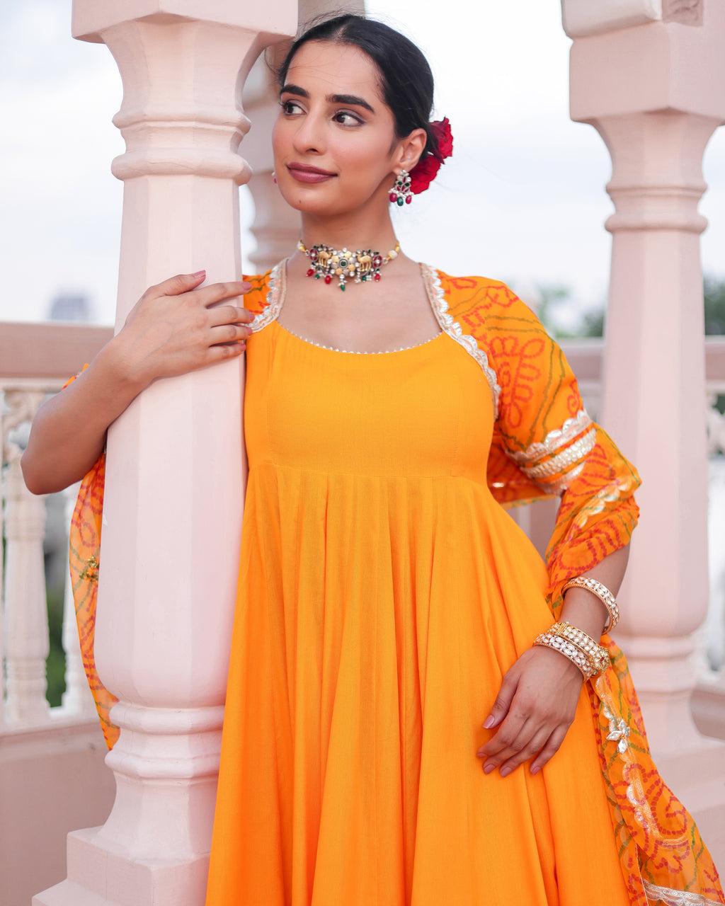 Umang Bandhej Suit Set