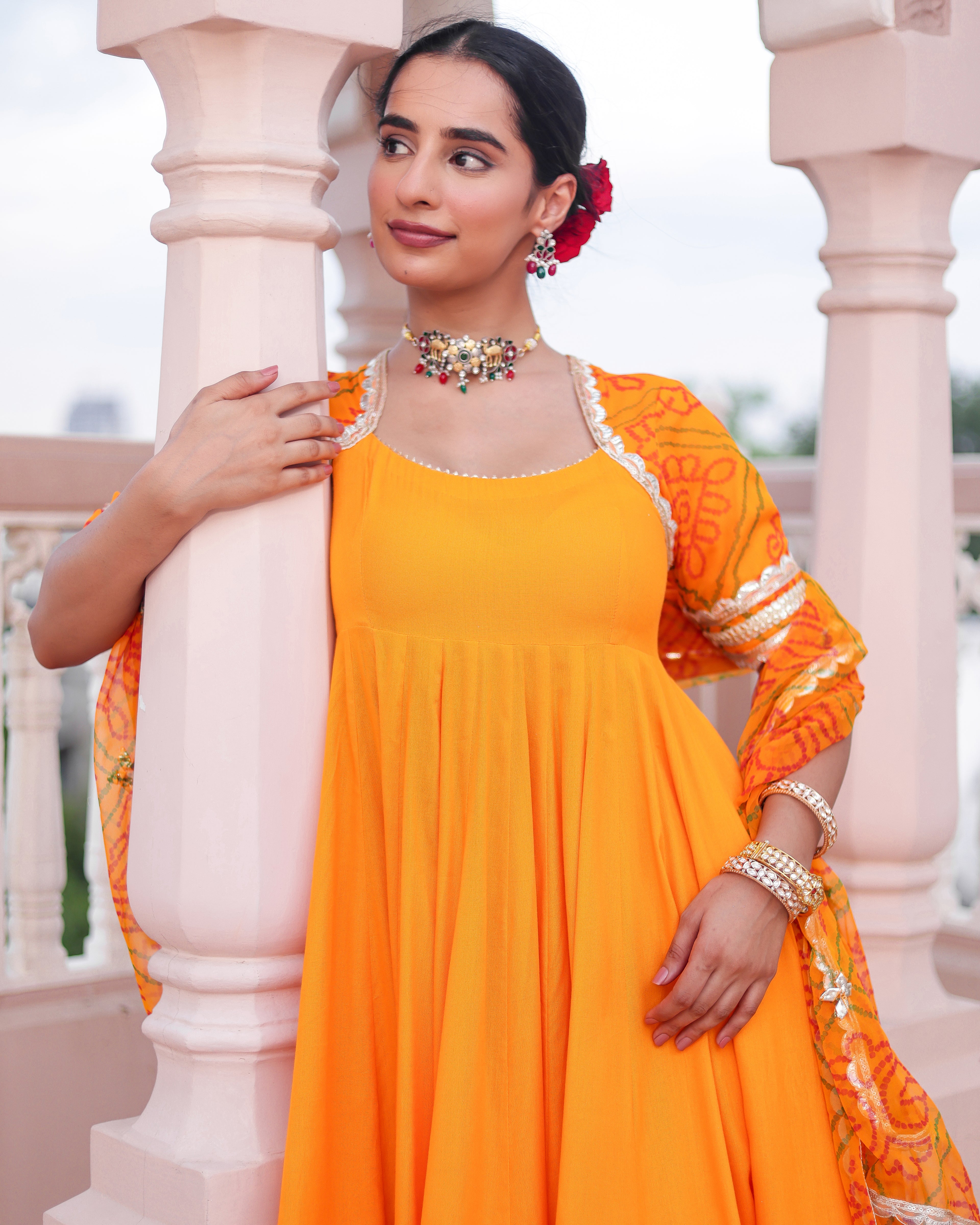Umang Bandhej Suit Set
