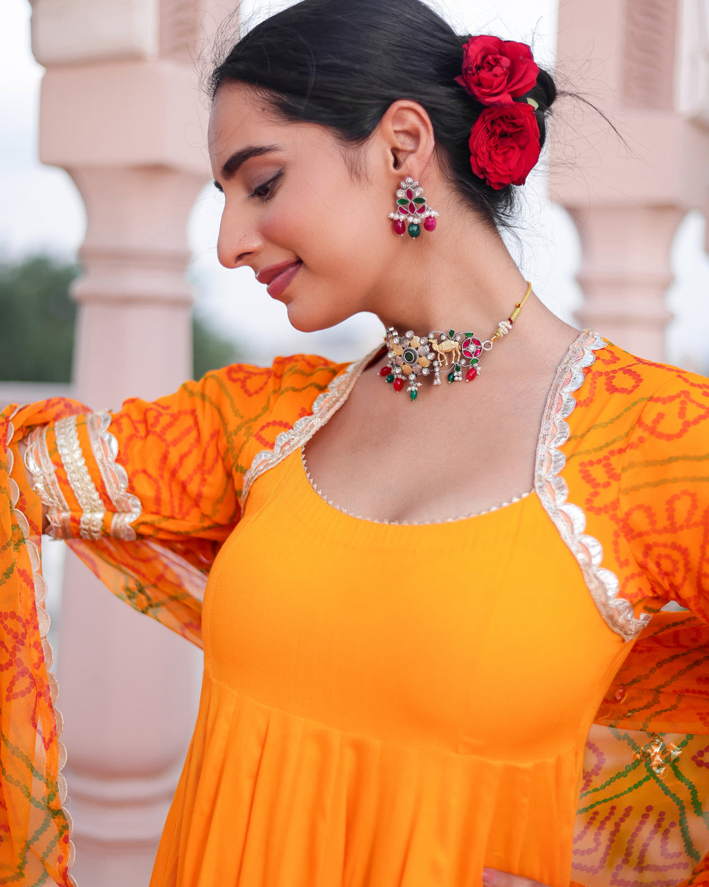 Umang Bandhej Suit Set