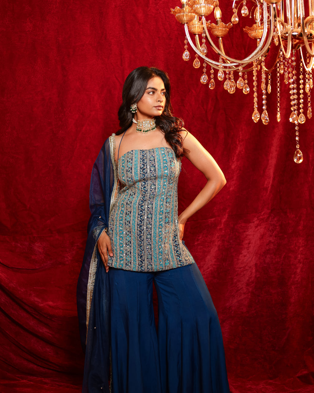 Tina Handwork Sharara Set