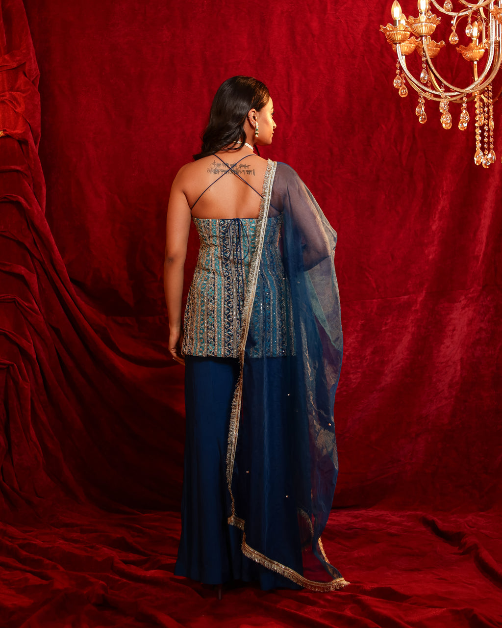 Tina Handwork Sharara Set