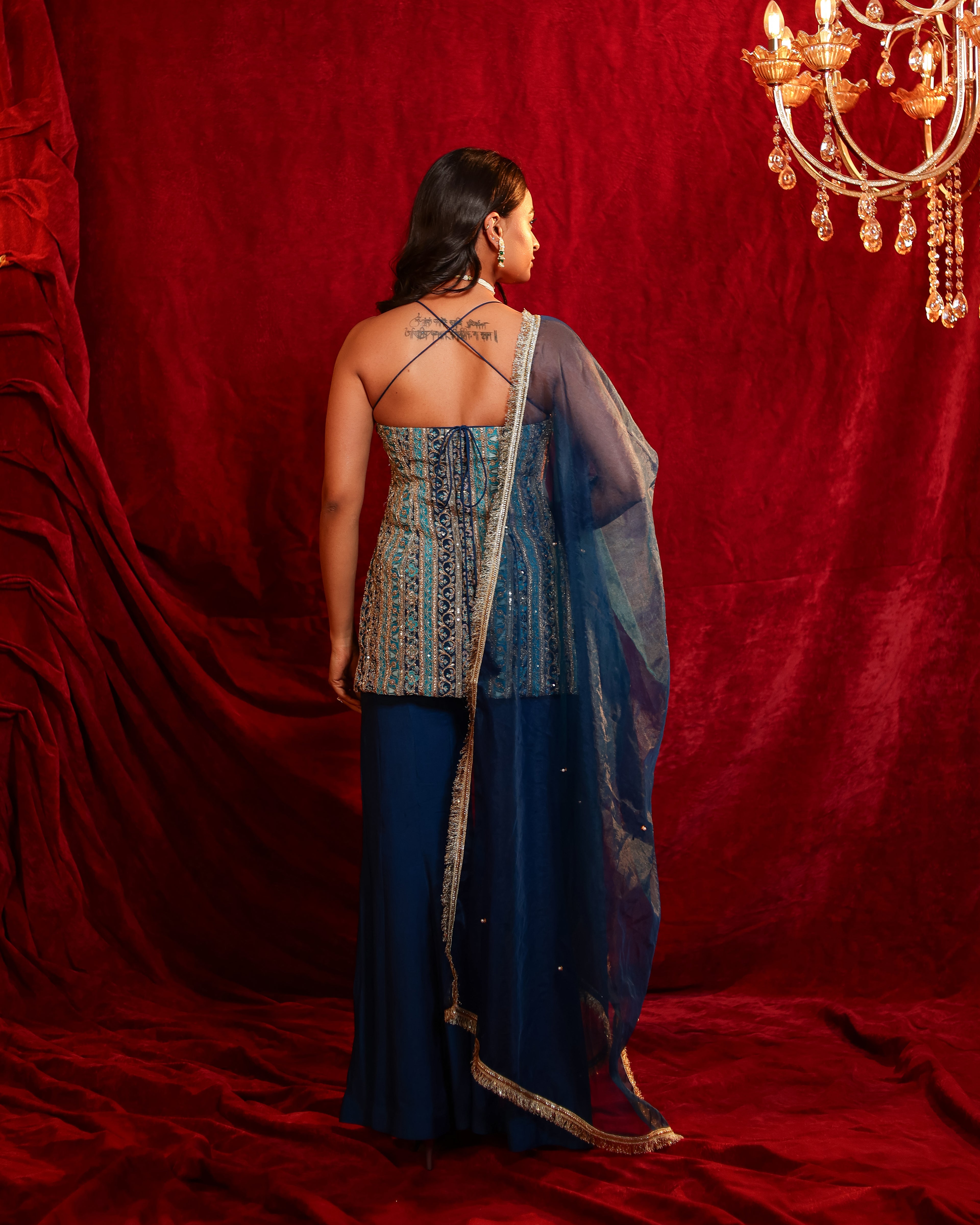 Tina Handwork Sharara Set