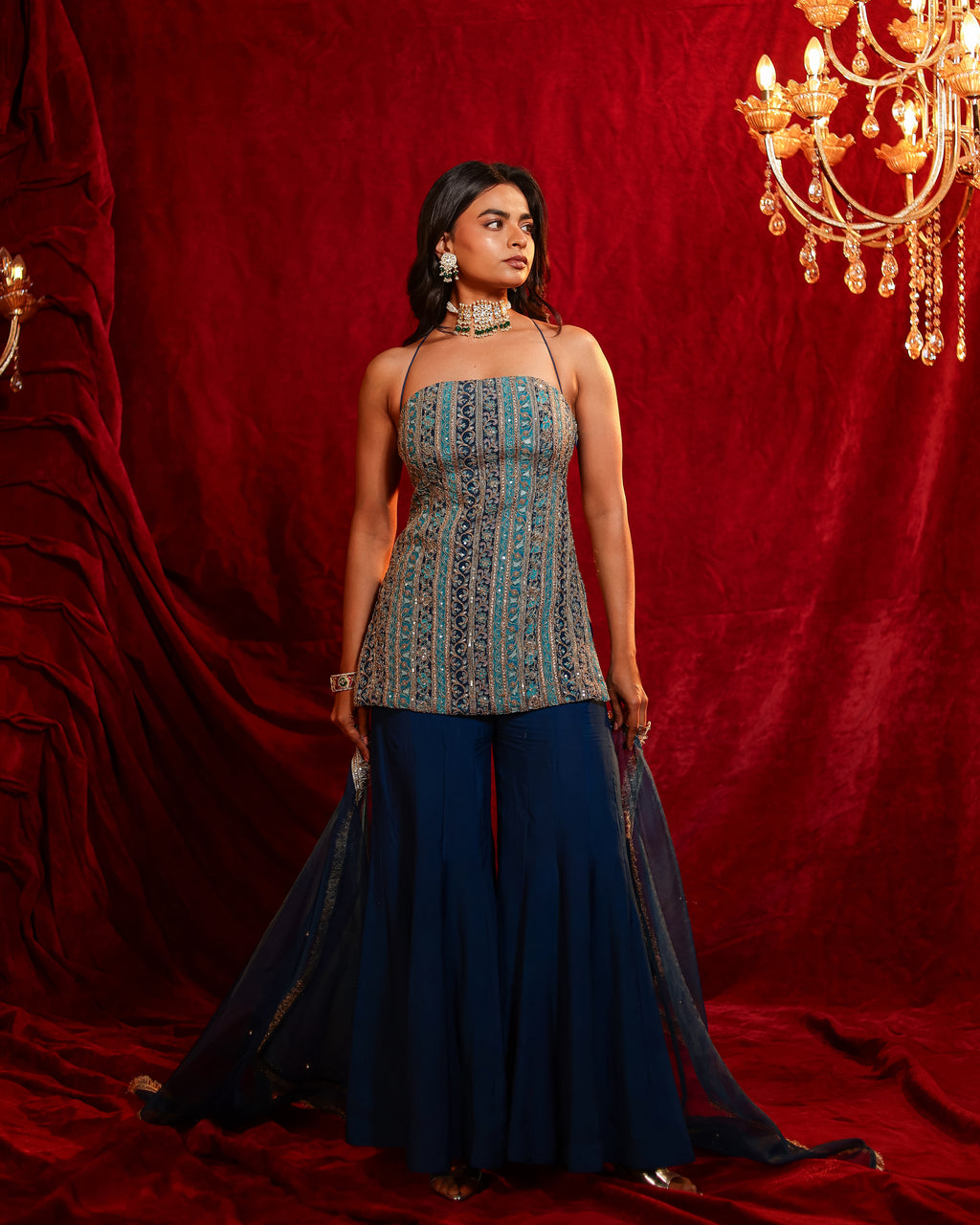 Tina Handwork Sharara Set