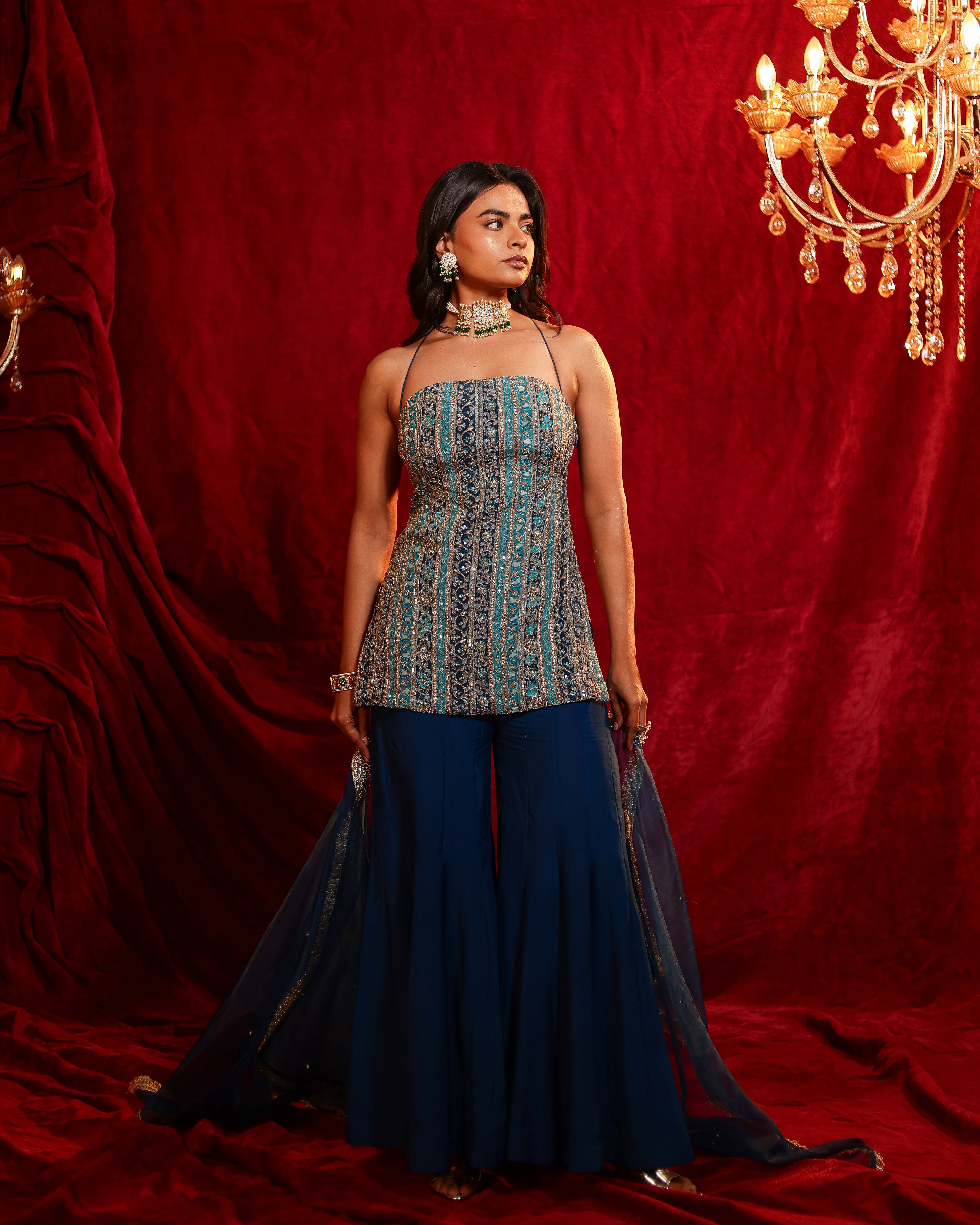 Tina Handwork Sharara Set