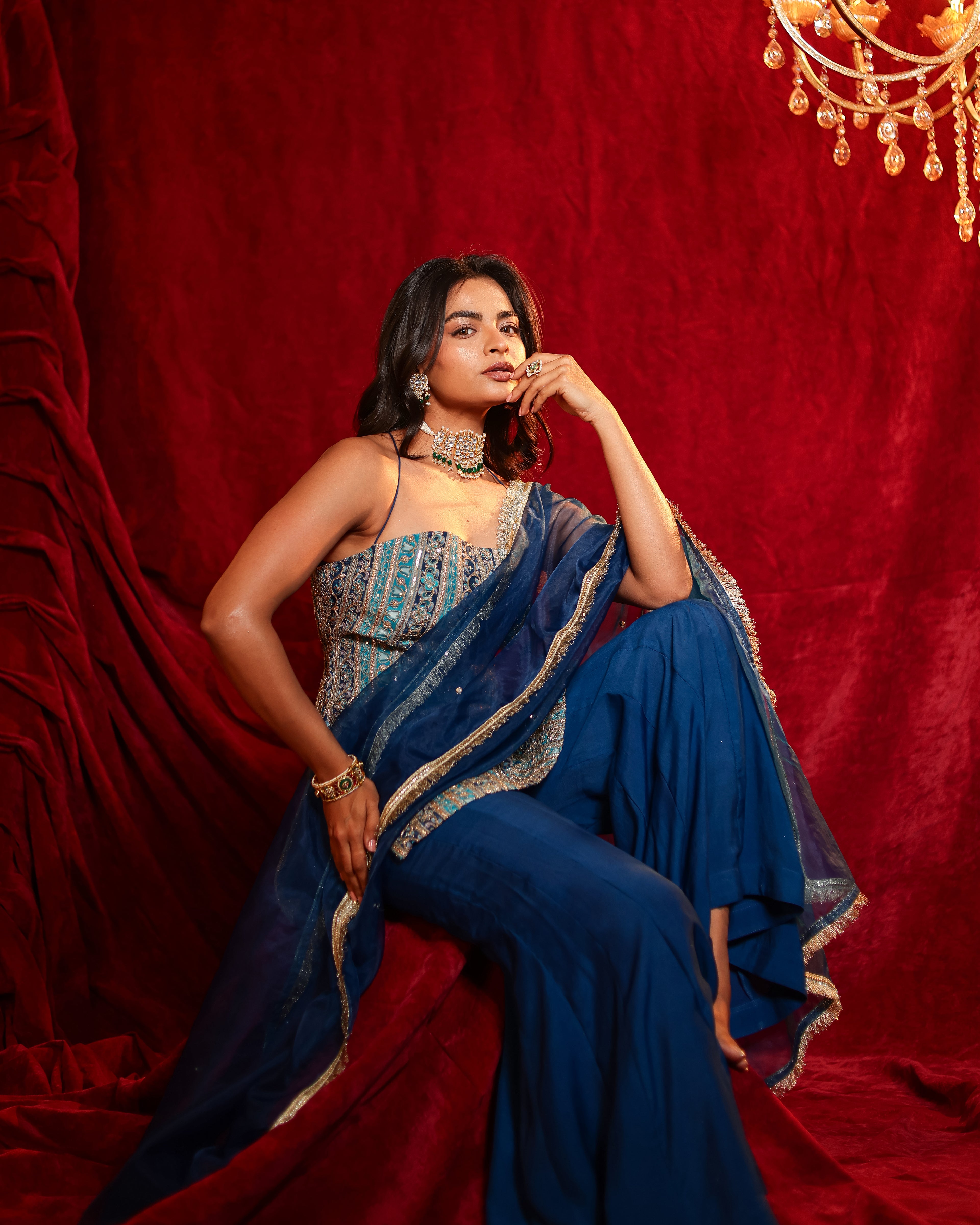 Tina Handwork Sharara Set