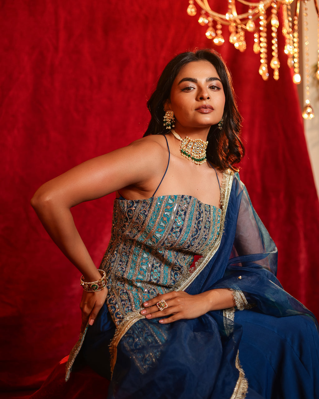 Tina Handwork Sharara Set