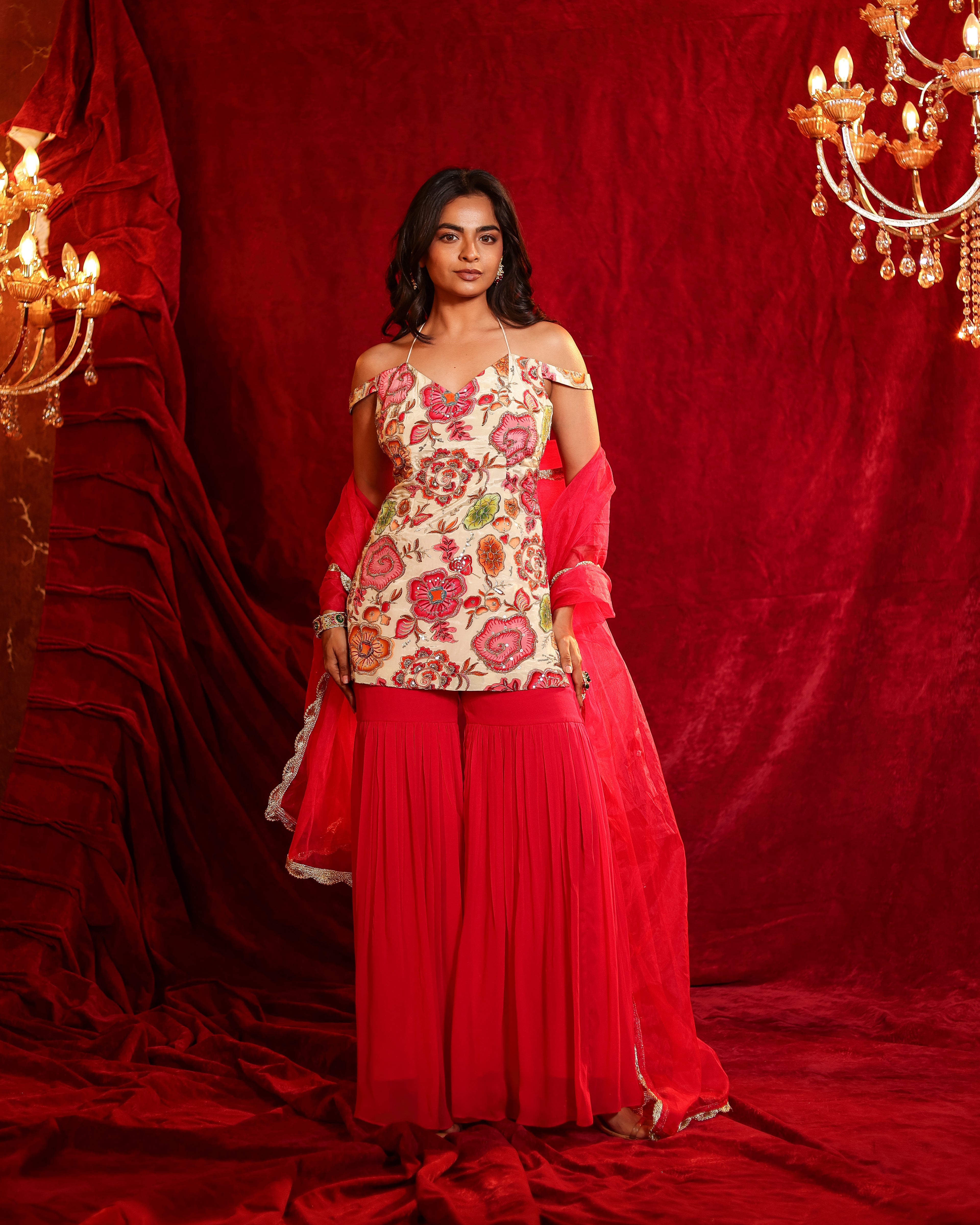 Geet Handwork Gharara Set