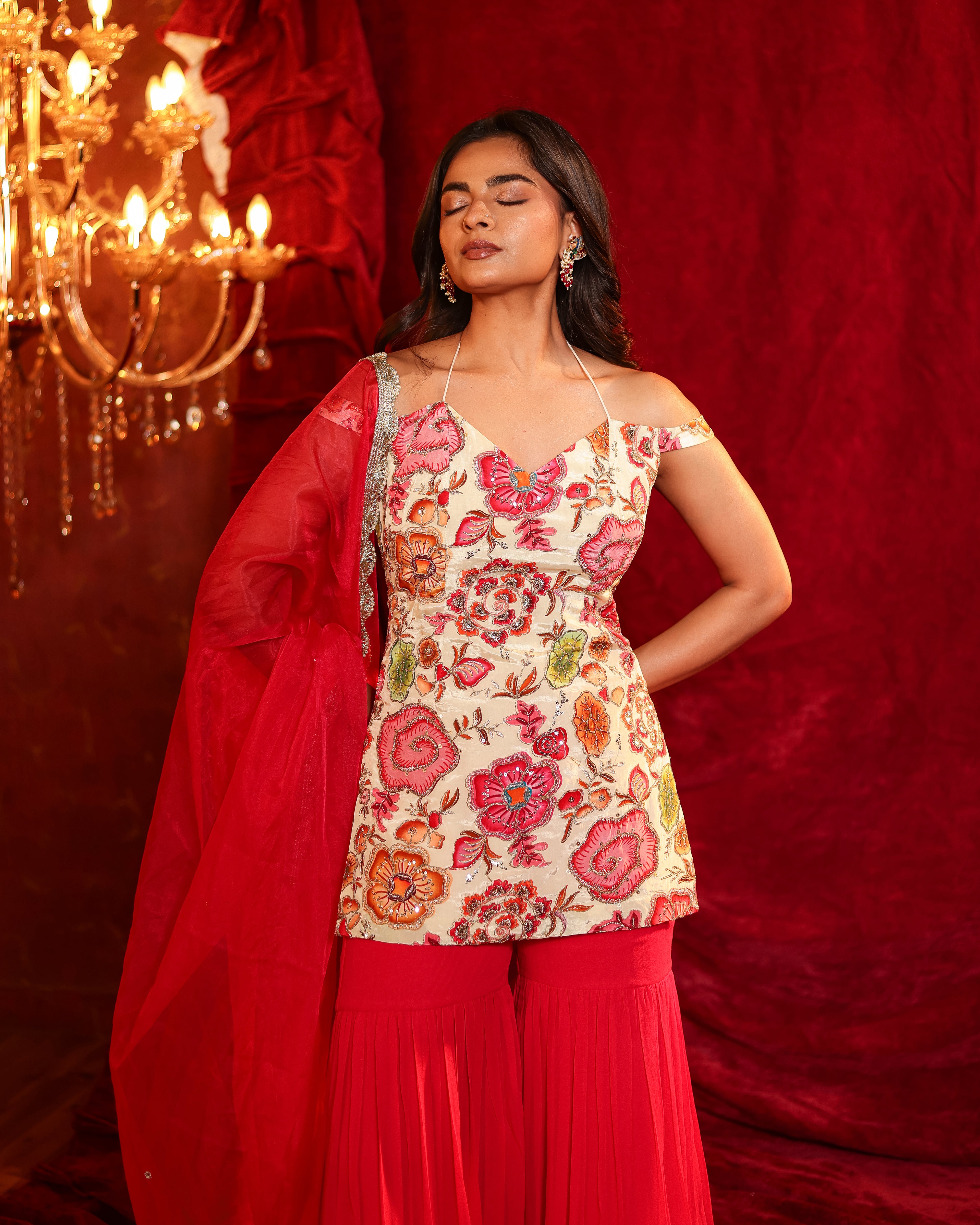 Geet Handwork Gharara Set