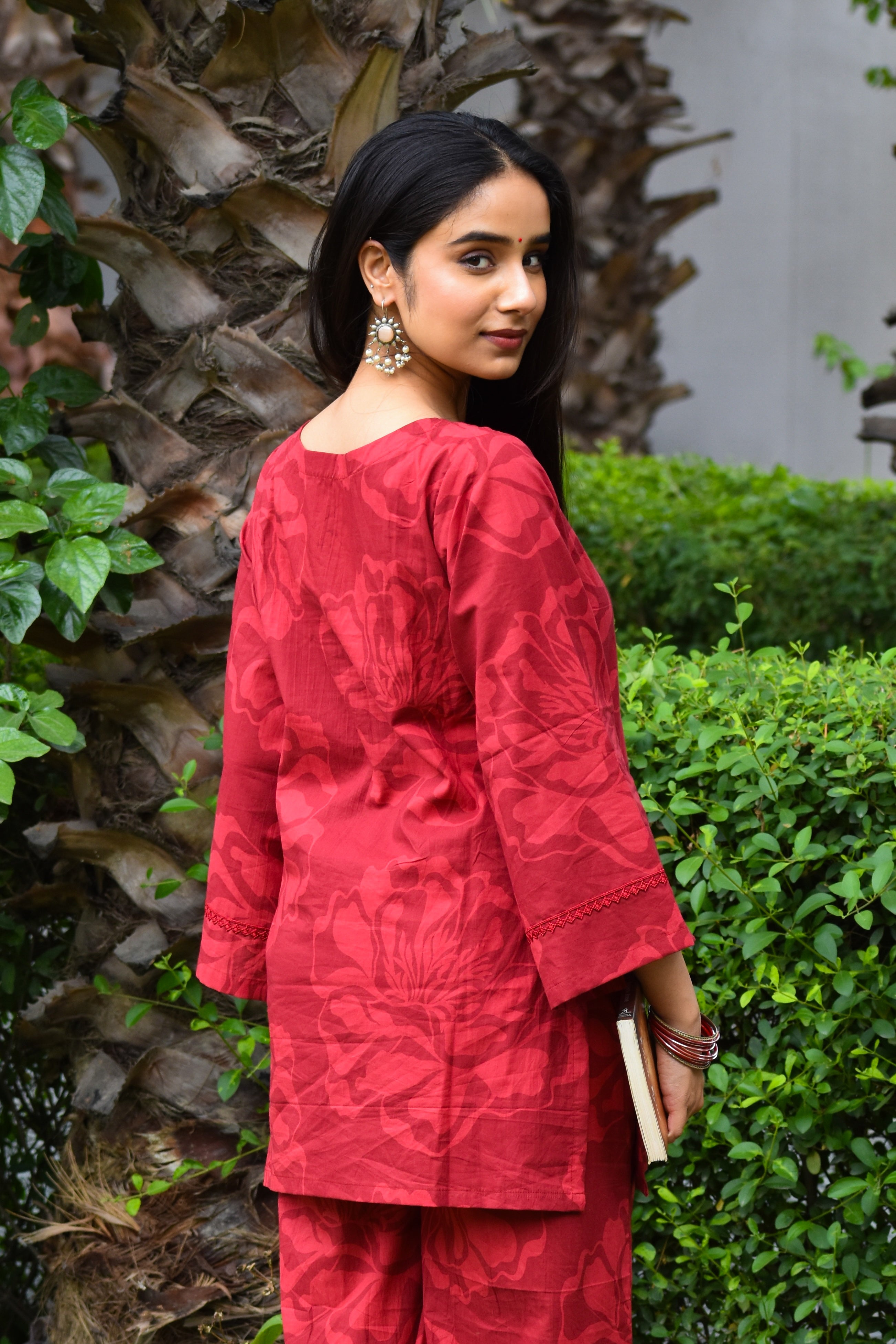 Leher Handblock Cotton Co-ord Set