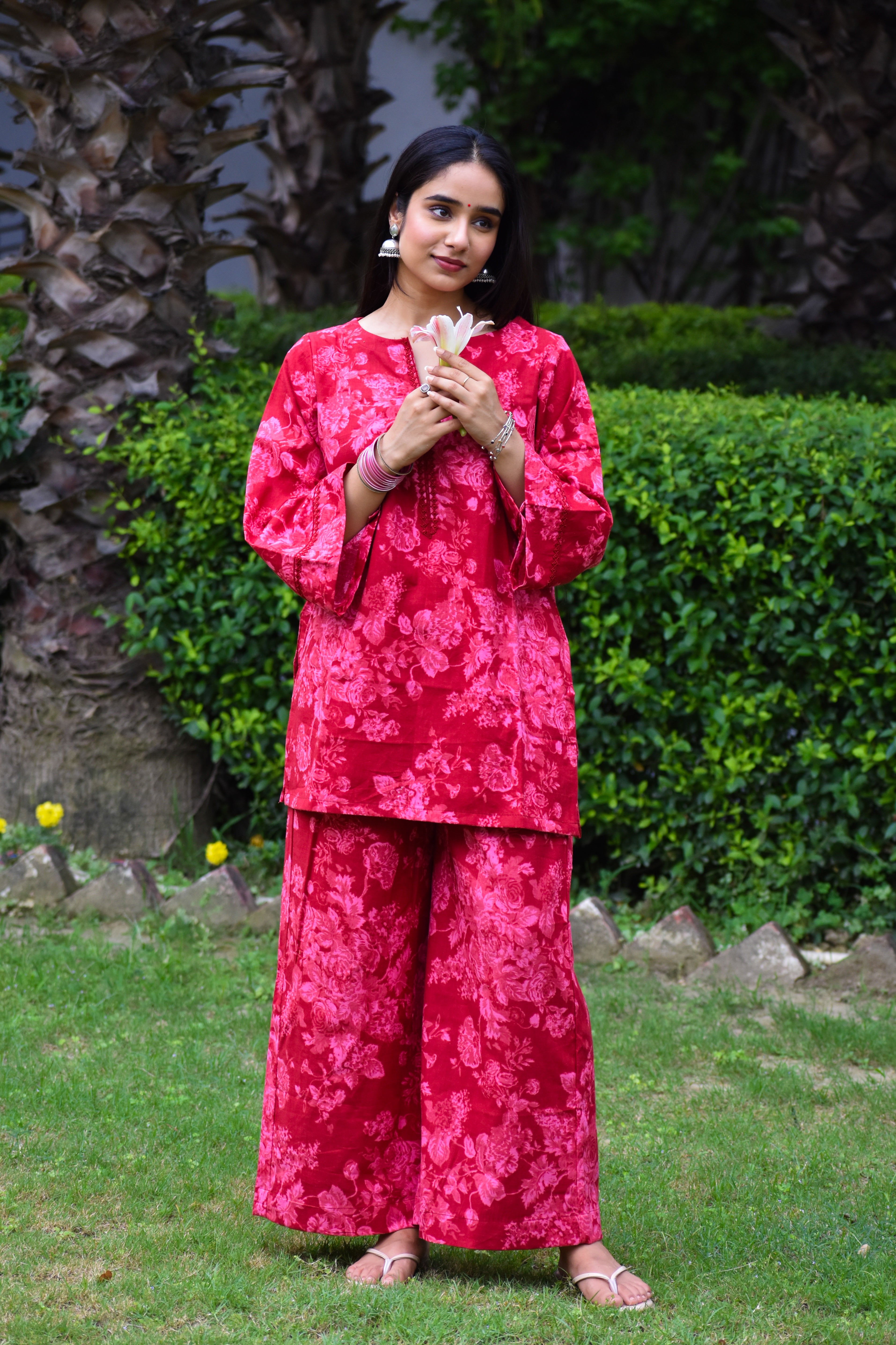 Gulnaar Handblock Cotton Co-ord Set