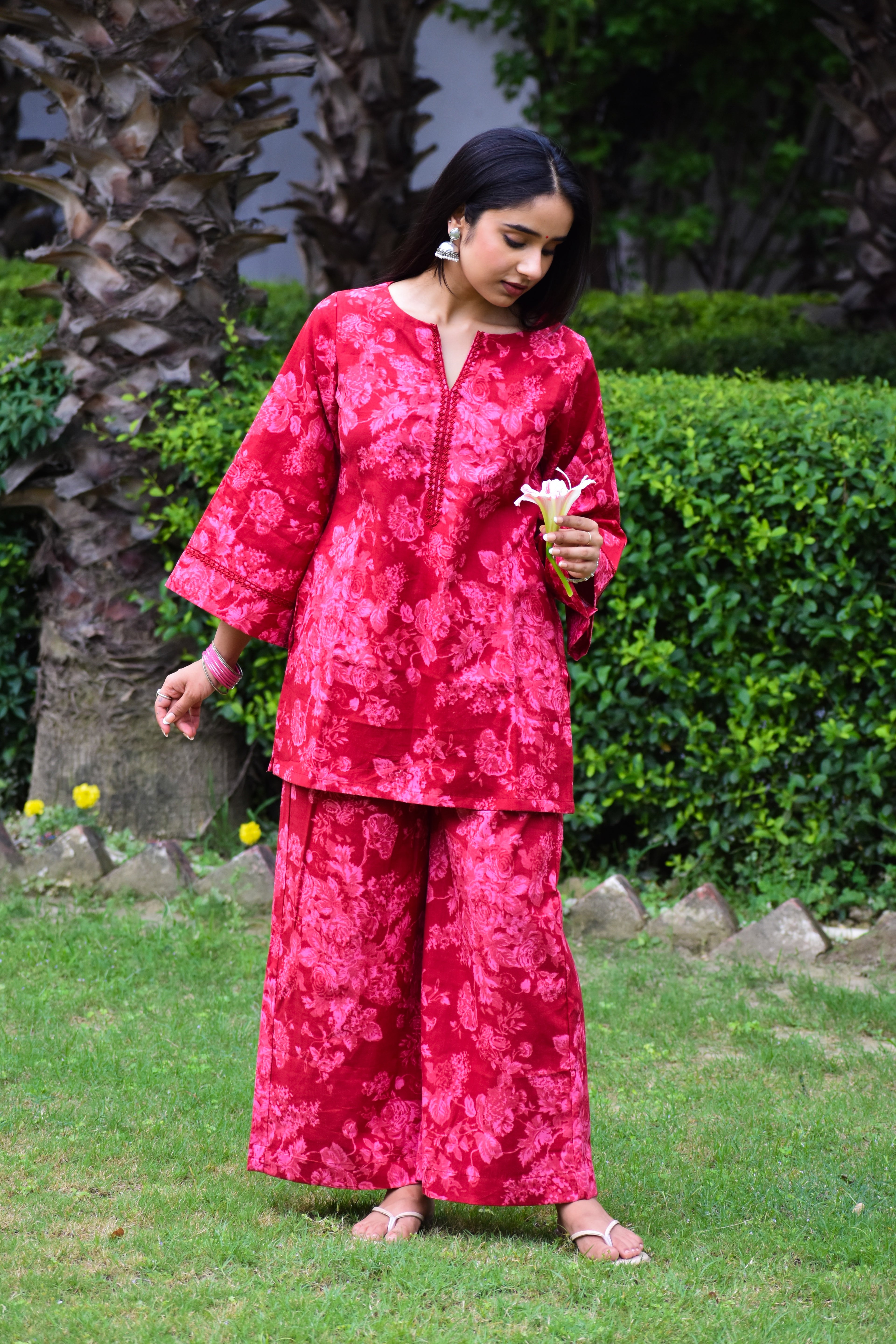 Gulnaar Handblock Cotton Co-ord Set