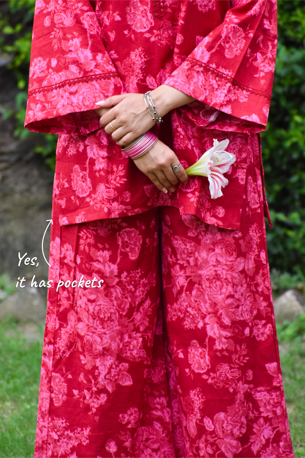 Gulnaar Handblock Cotton Co-ord Set