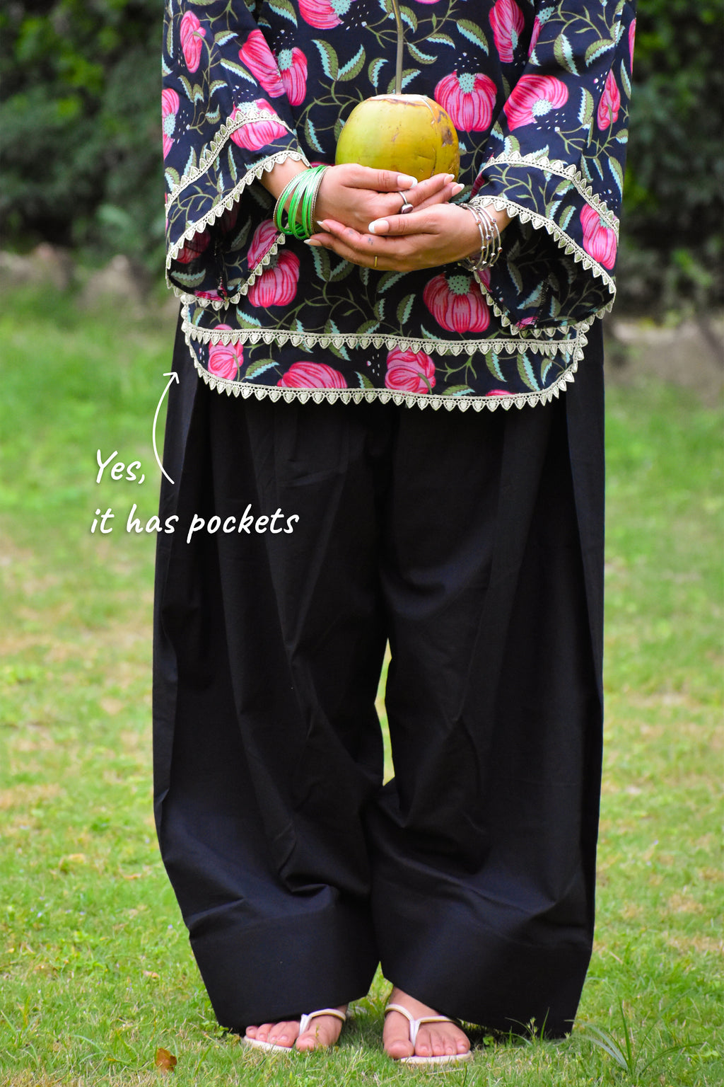 Vanika Handblock Cotton Farshi Set