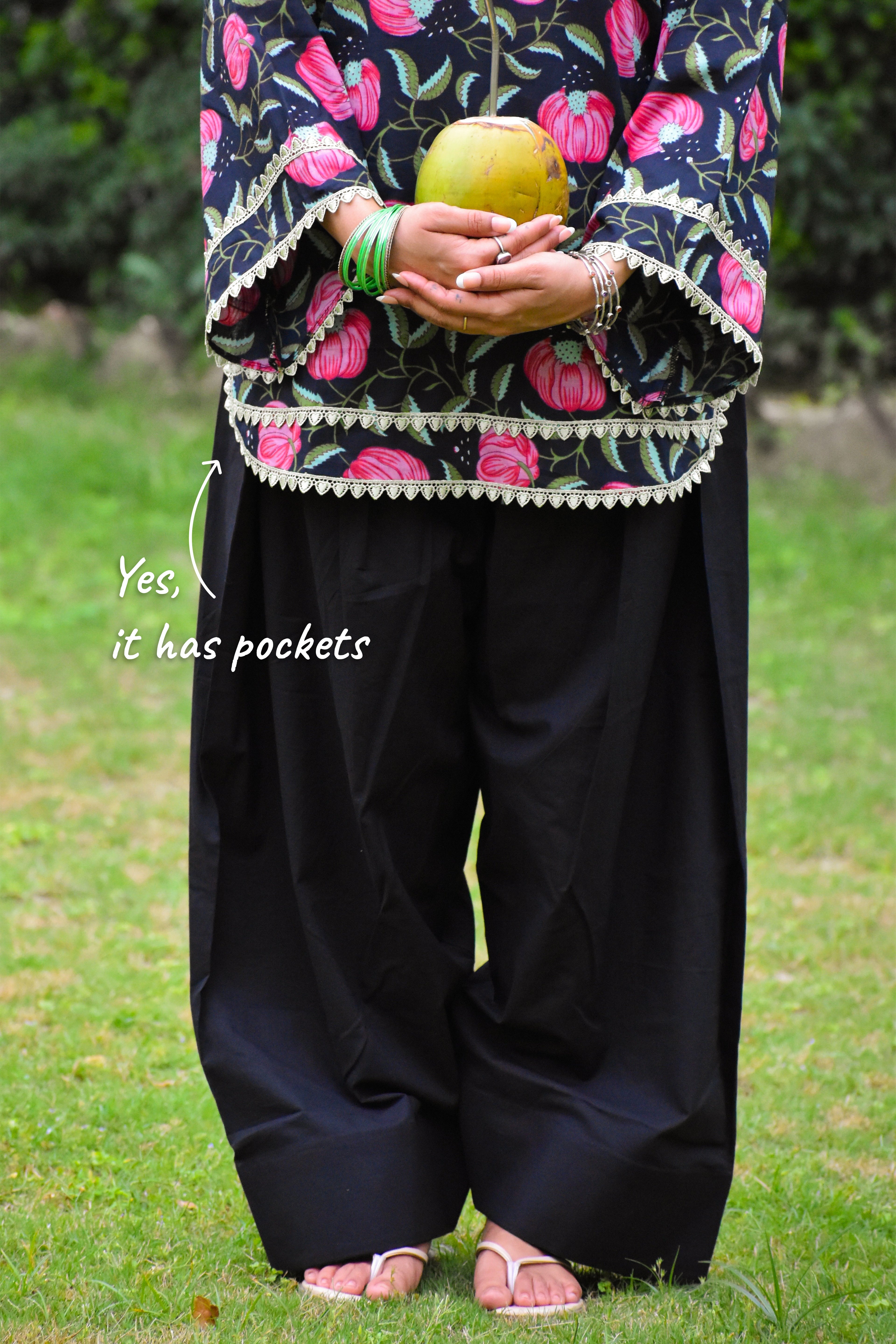 Vanika Handblock Cotton Farshi Set