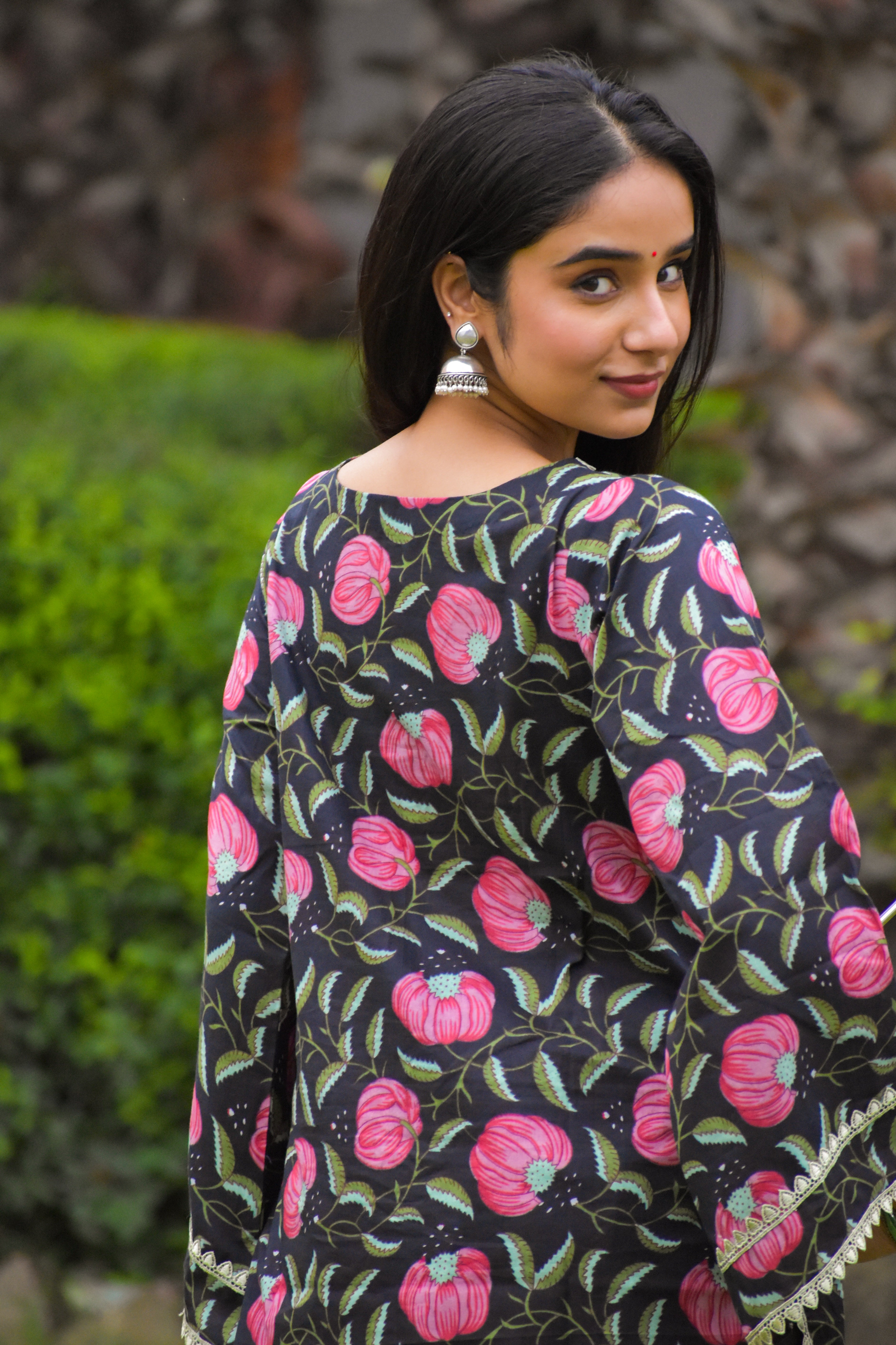 Vanika Handblock Cotton Farshi Set