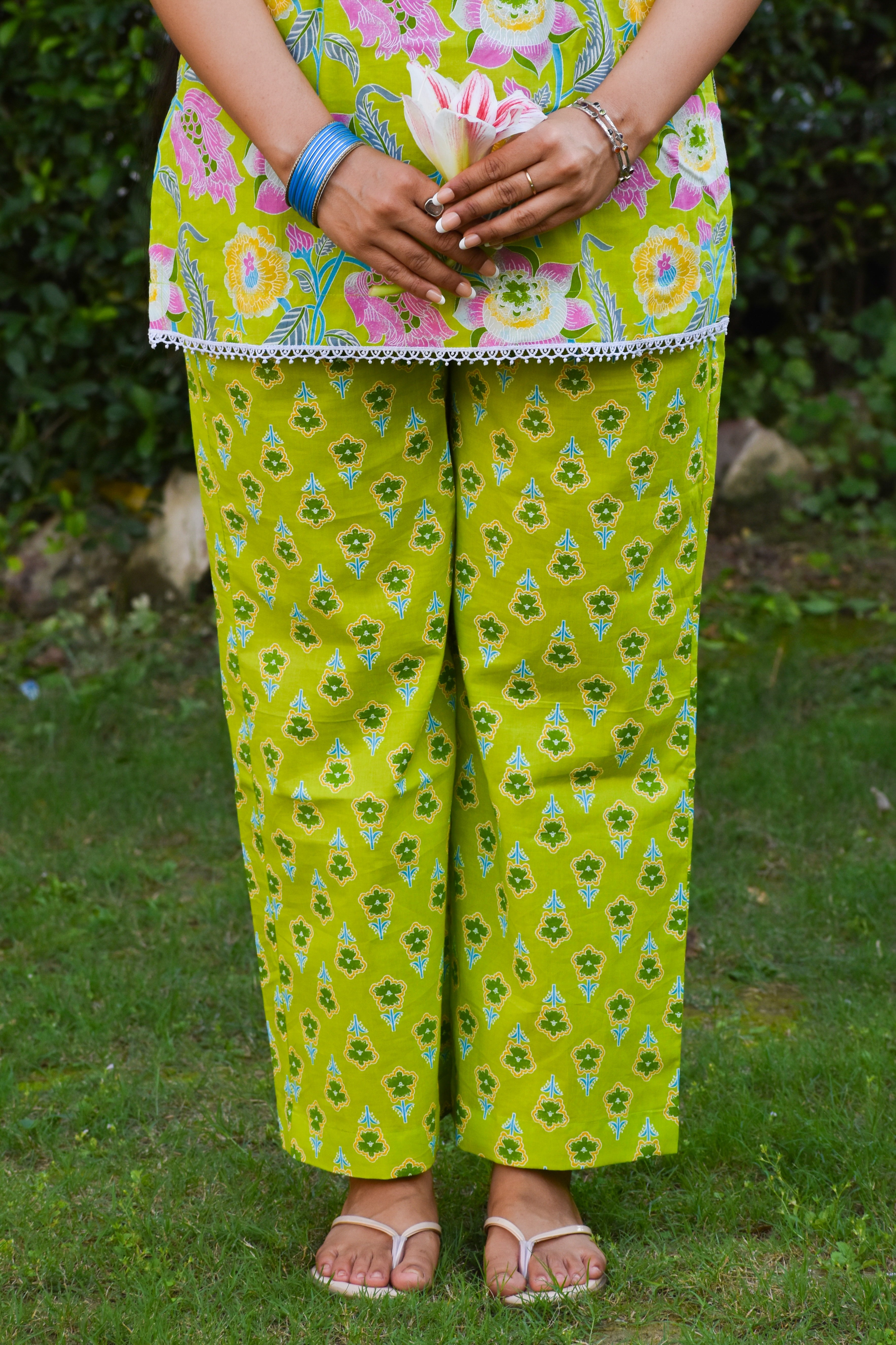 Rangrez Handblock Cotton Co-ord Set