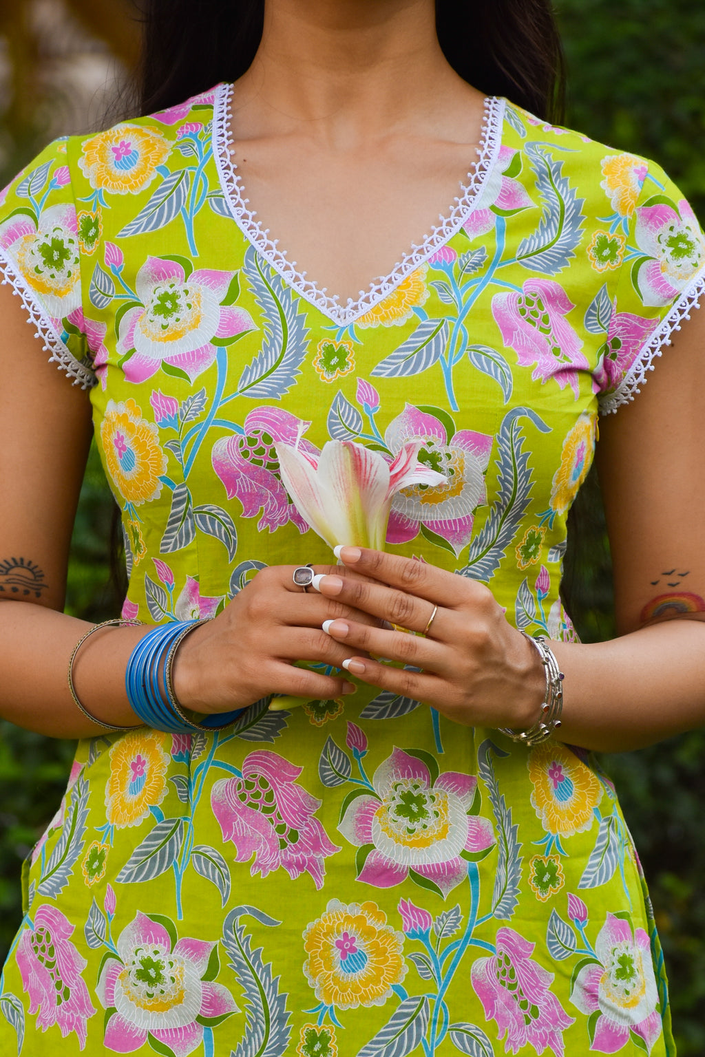 Rangrez Handblock Cotton Co-ord Set