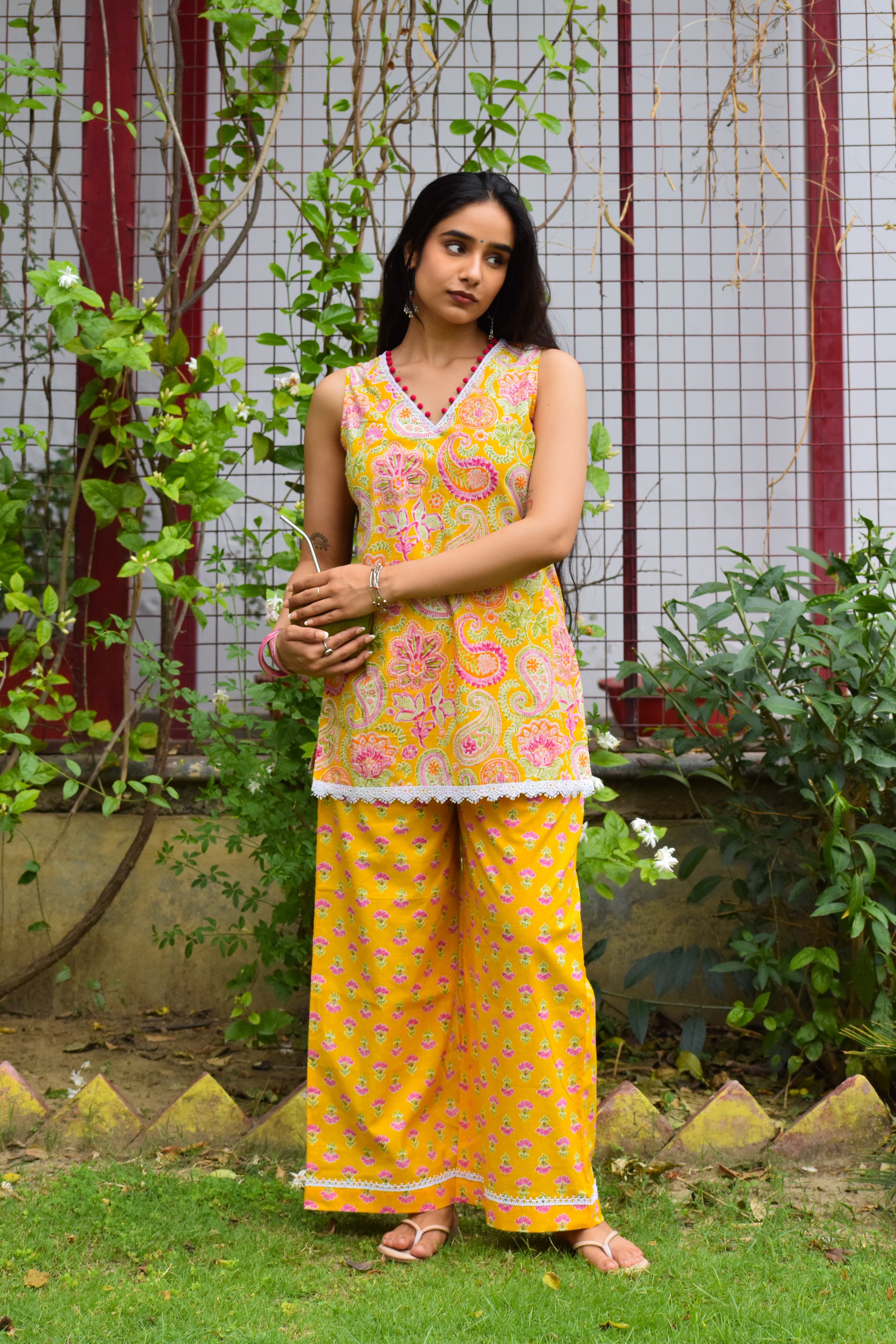 Savera Handblock Cotton Co-ord Set