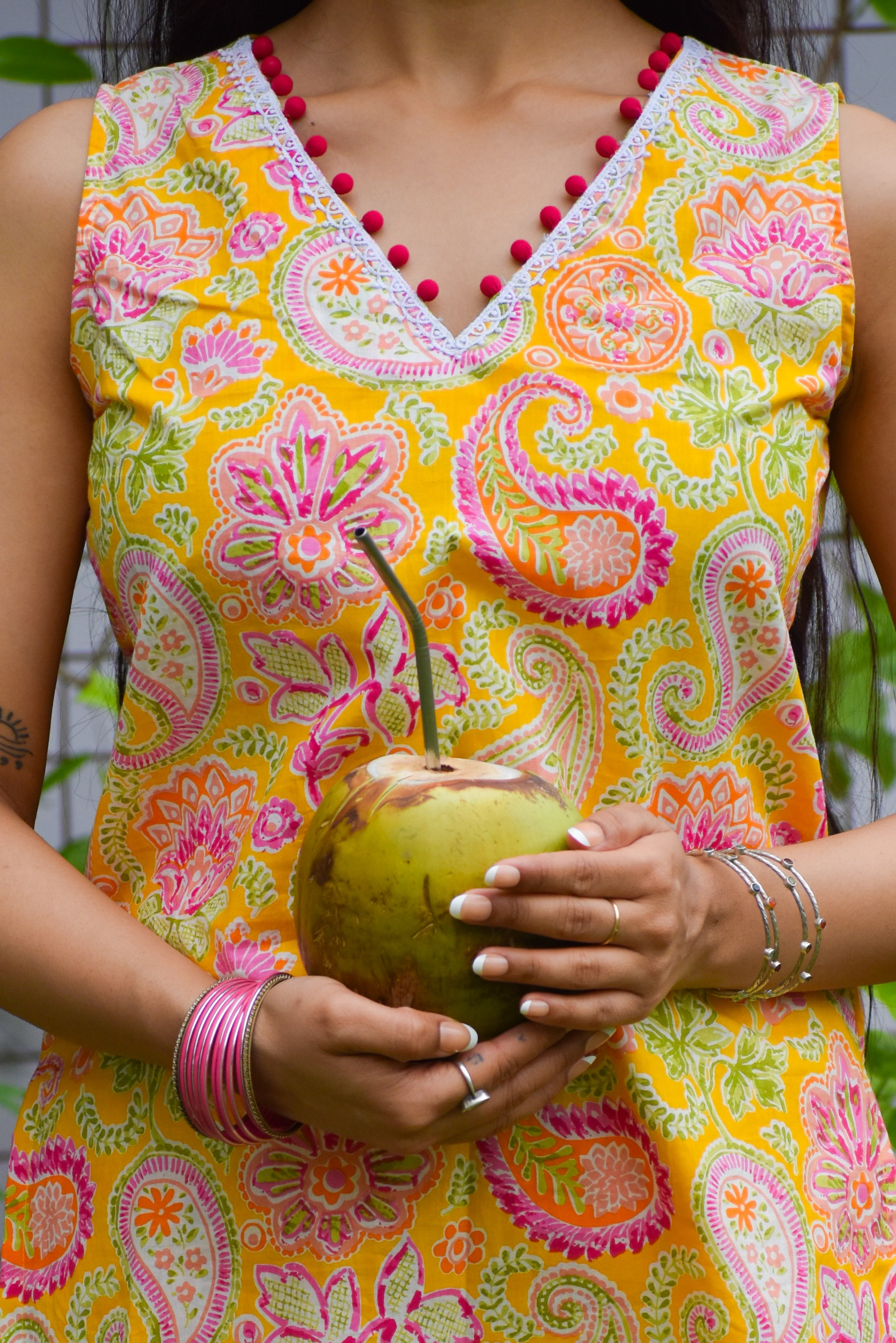 Savera Handblock Cotton Co-ord Set