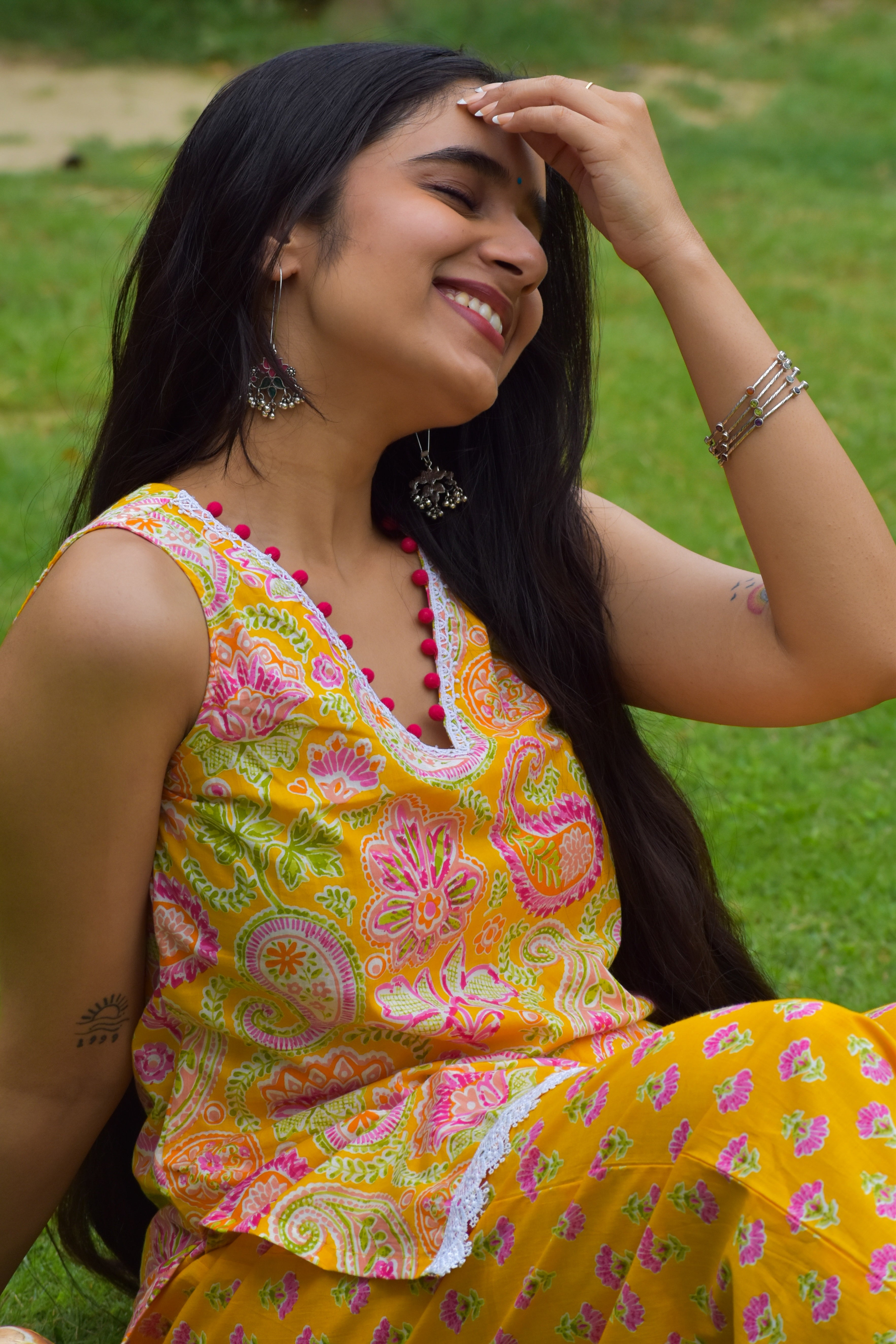 Savera Handblock Cotton Co-ord Set