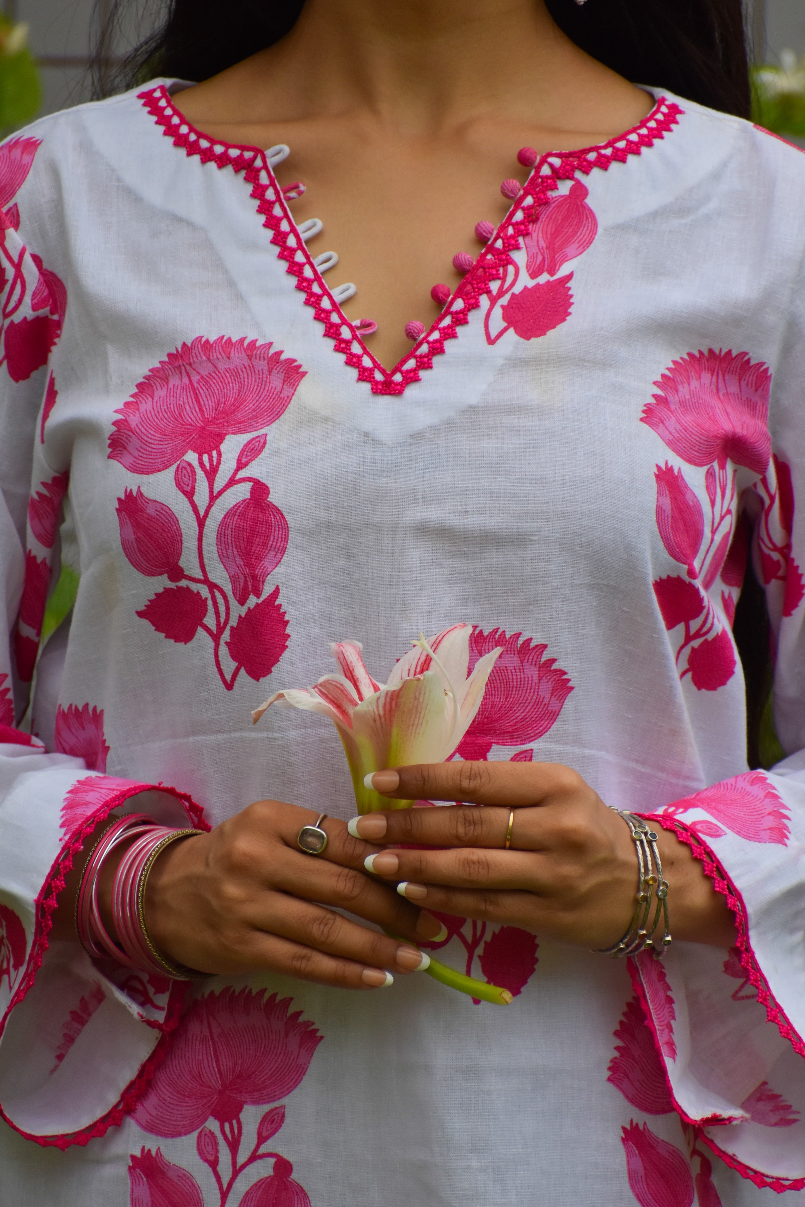 Meher Handblock Cotton Co-ord Set