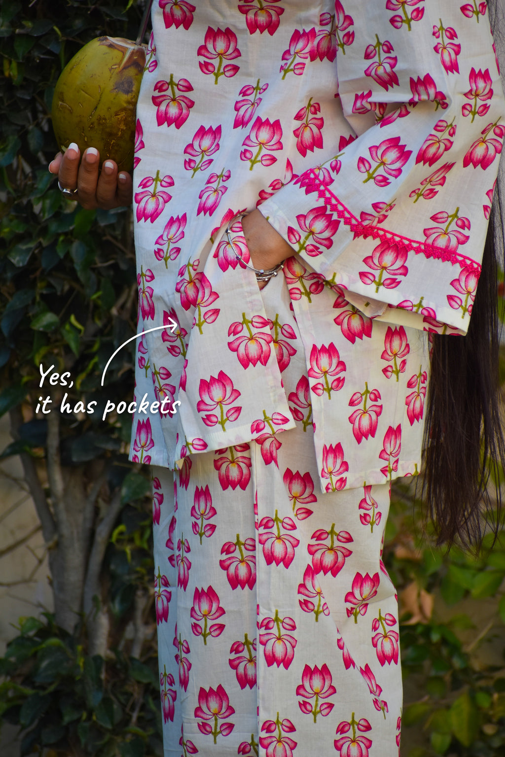 Gulmohar Handblock Cotton Co-ord Set