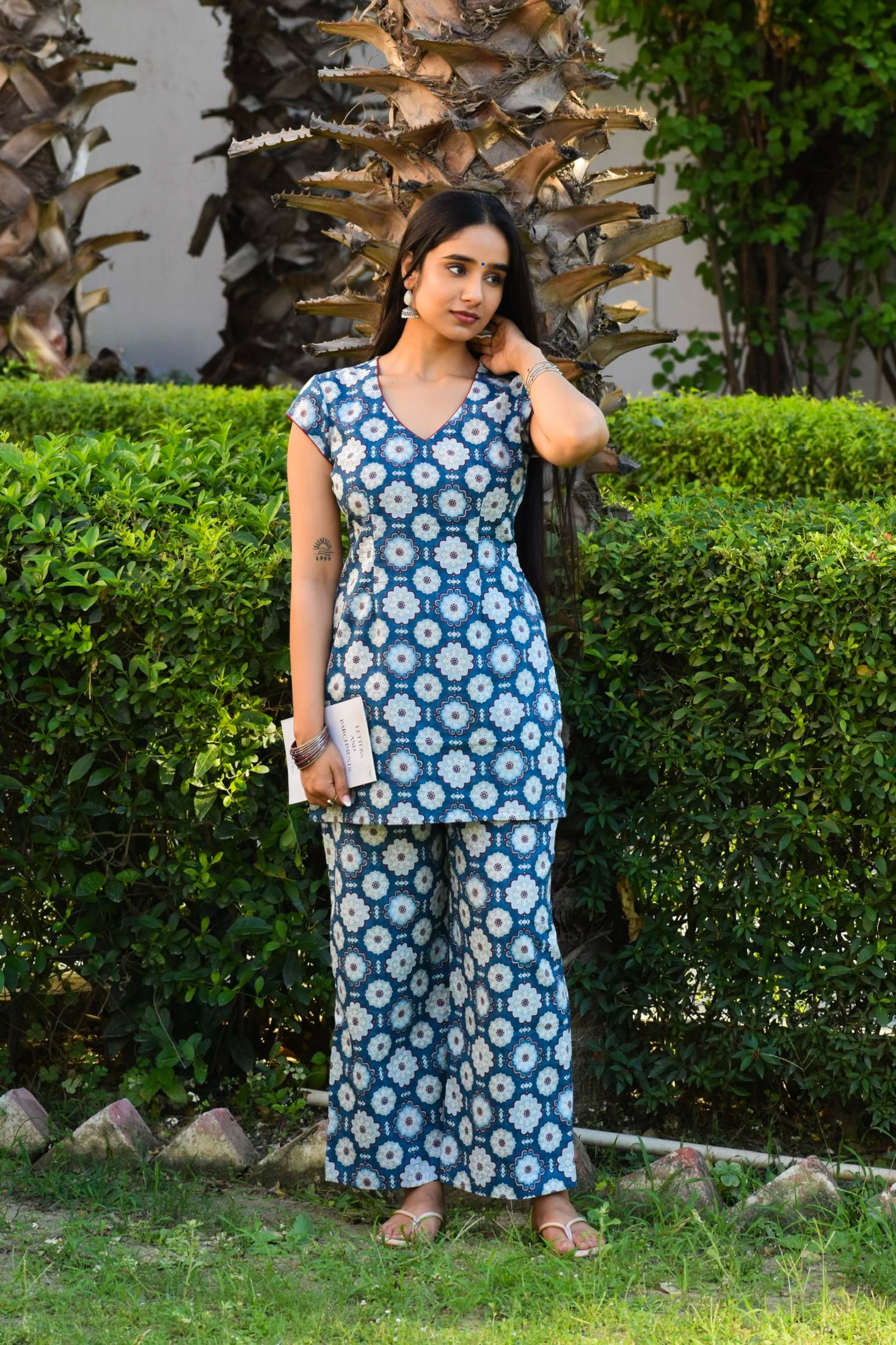 Avnita Handblock Cotton Co-ord Set