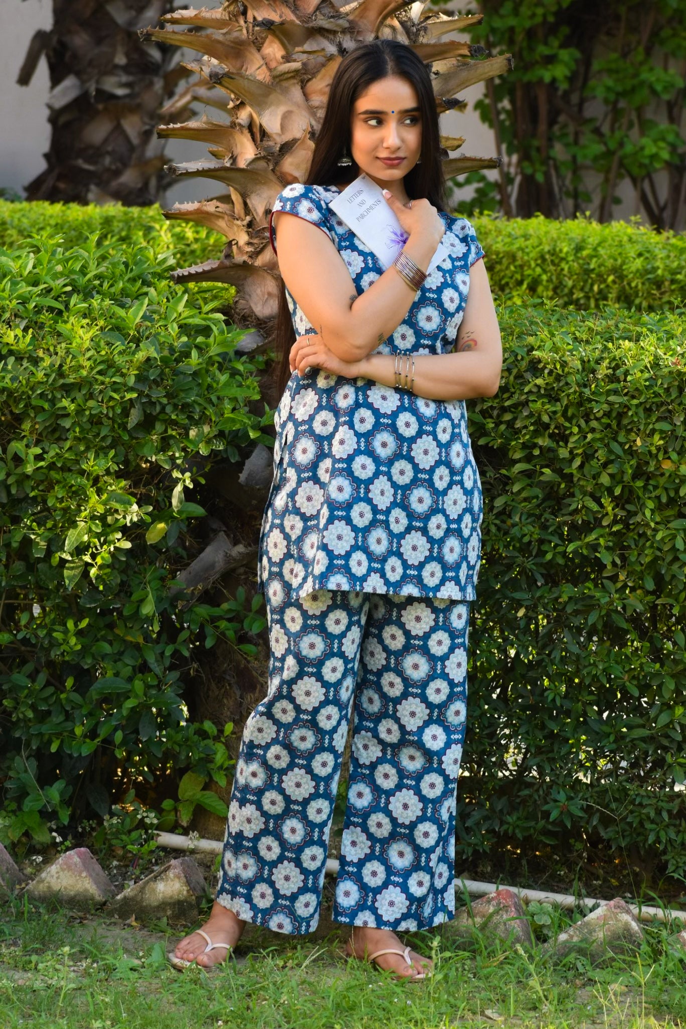 Avnita Handblock Cotton Co-ord Set