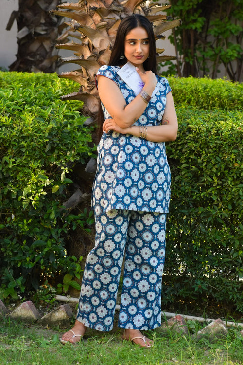 Avnita Handblock Cotton Co-ord Set