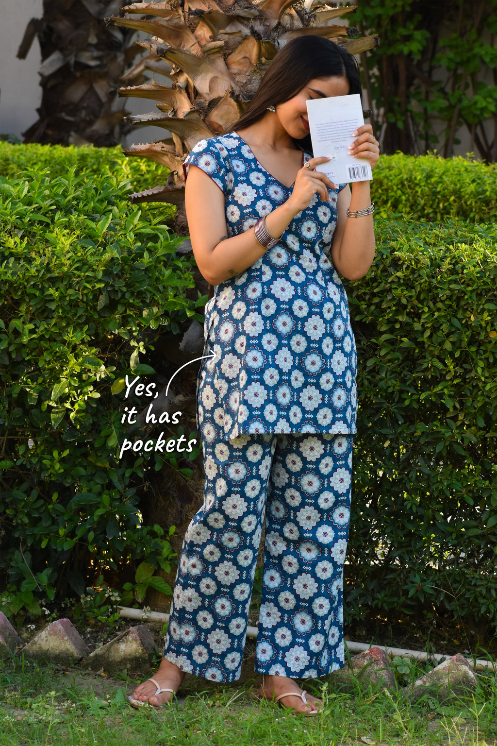 Avnita Handblock Cotton Co-ord Set